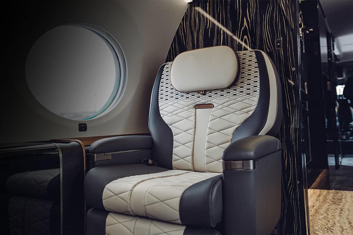 Flexjet cabin sample seat