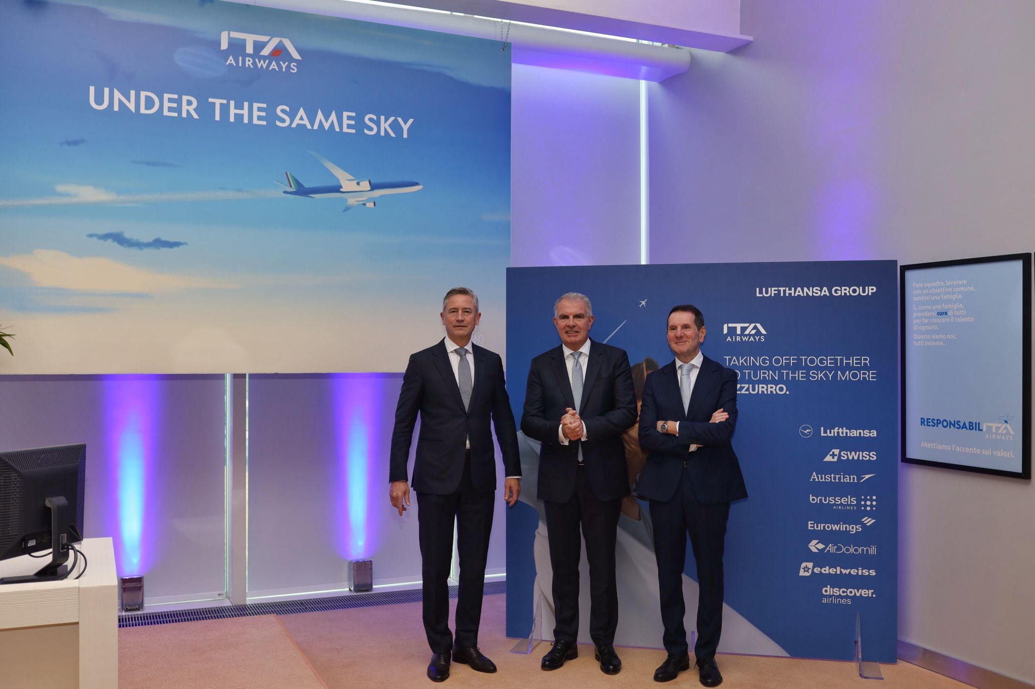 Lufthansa Group and ITA Airways executives in Rome