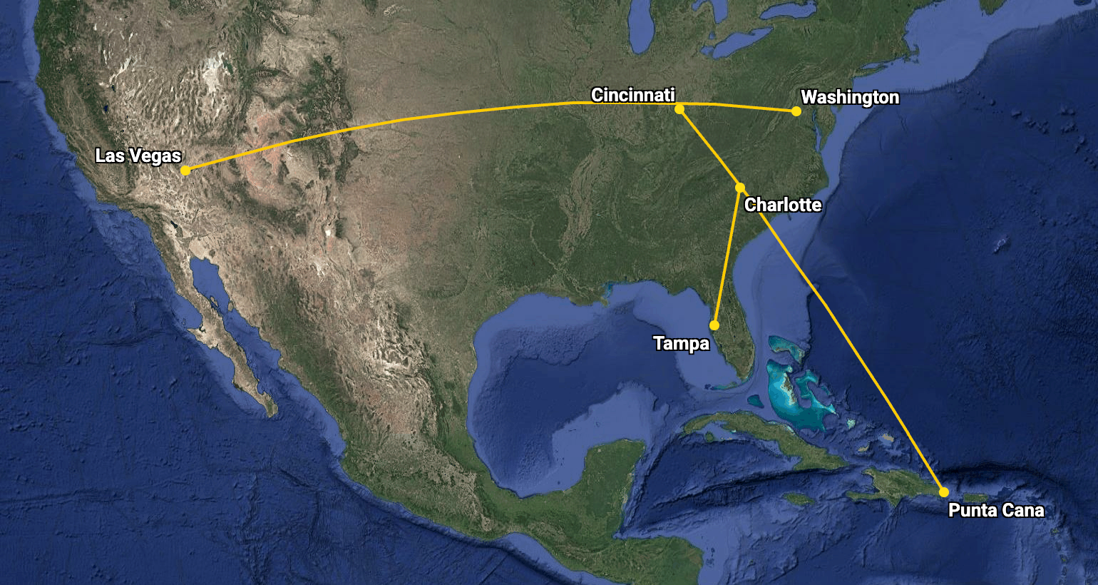 New Frontier Airlines routes from May