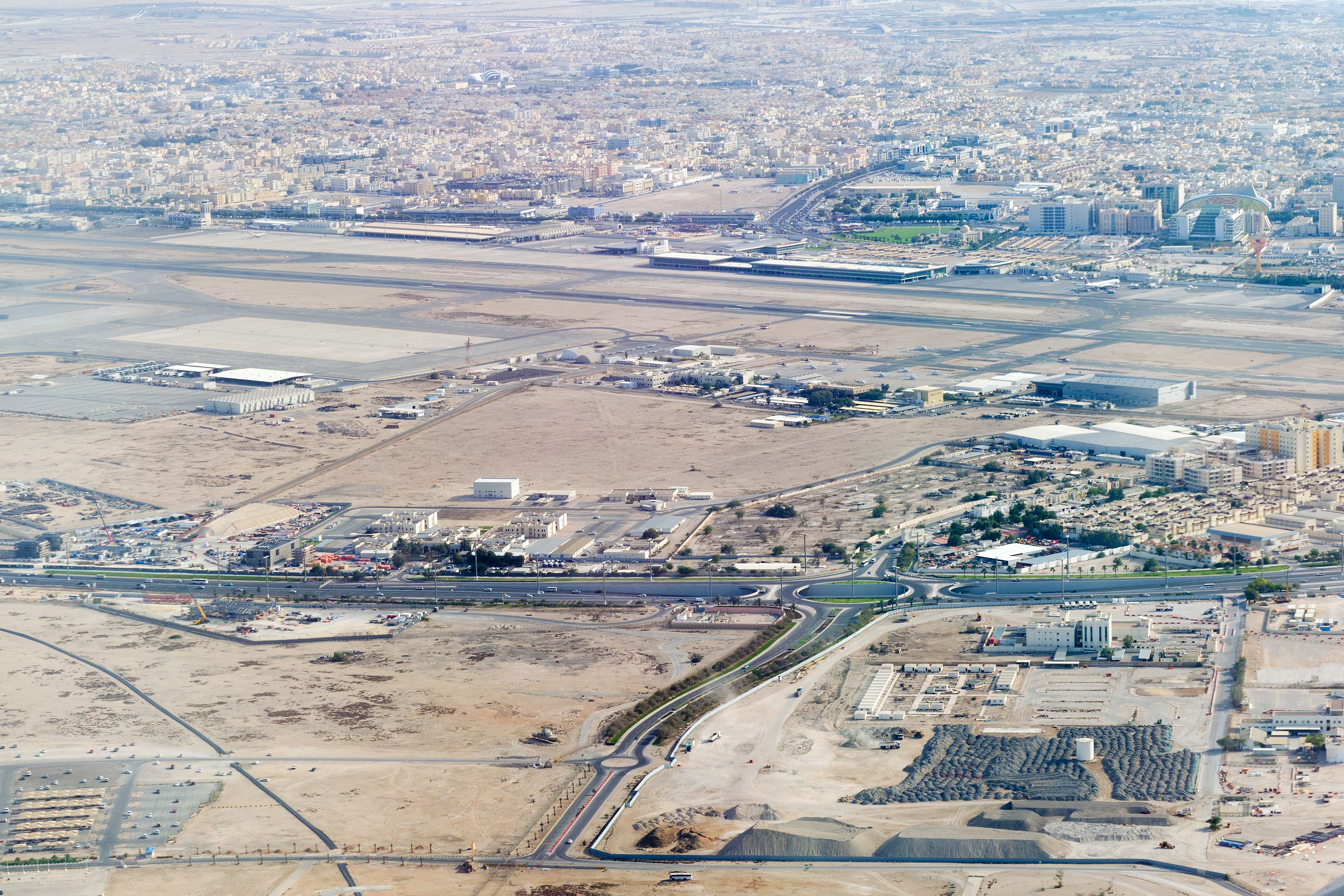 Doha Airport Aerial View