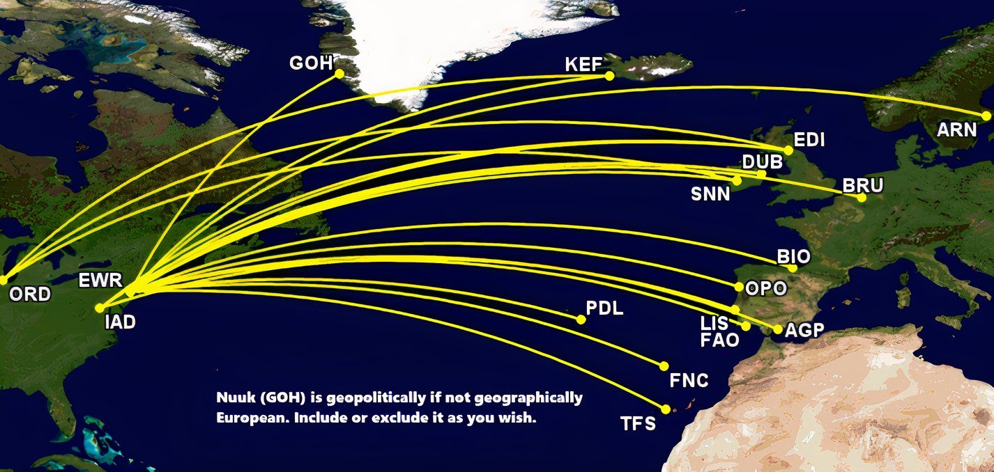 UA narrowbody Euro routes 2025