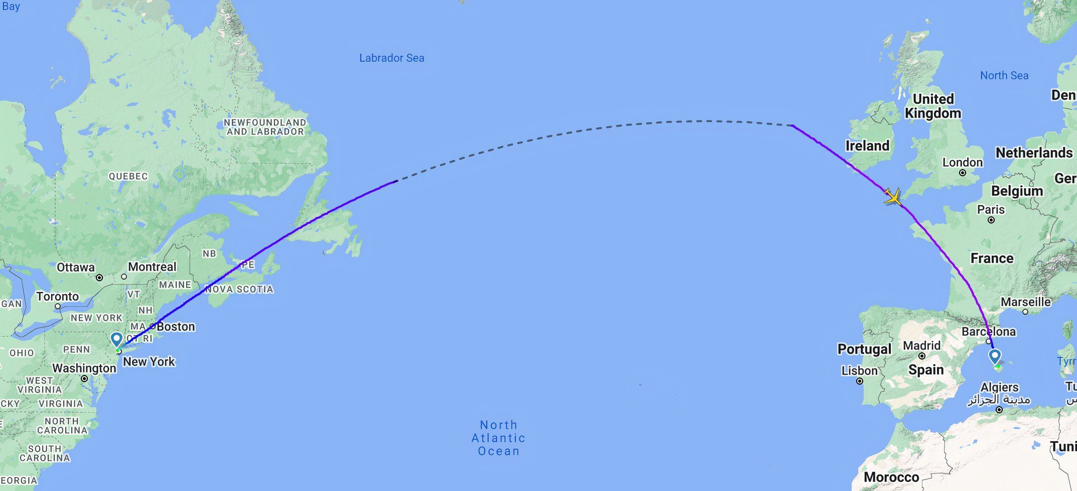 聯合航空UA236 NEWARK PALMA 767-400