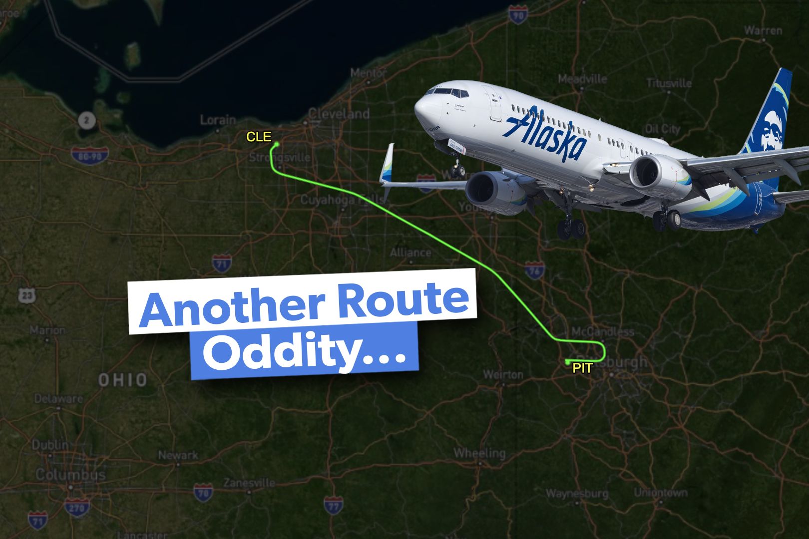 Why In The World Is Alaska Airlines Flying One-Way From Cleveland To Pittsburgh?