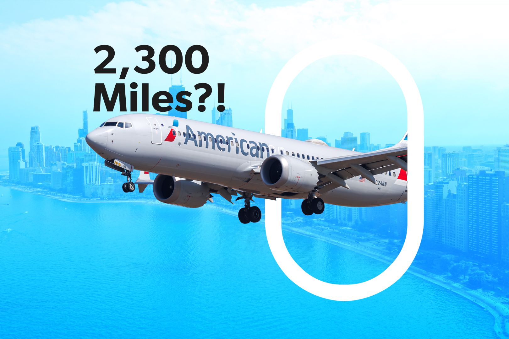 美國航空公司的10個最長的波音737最大8條路線從芝加哥O'Hare 3x2