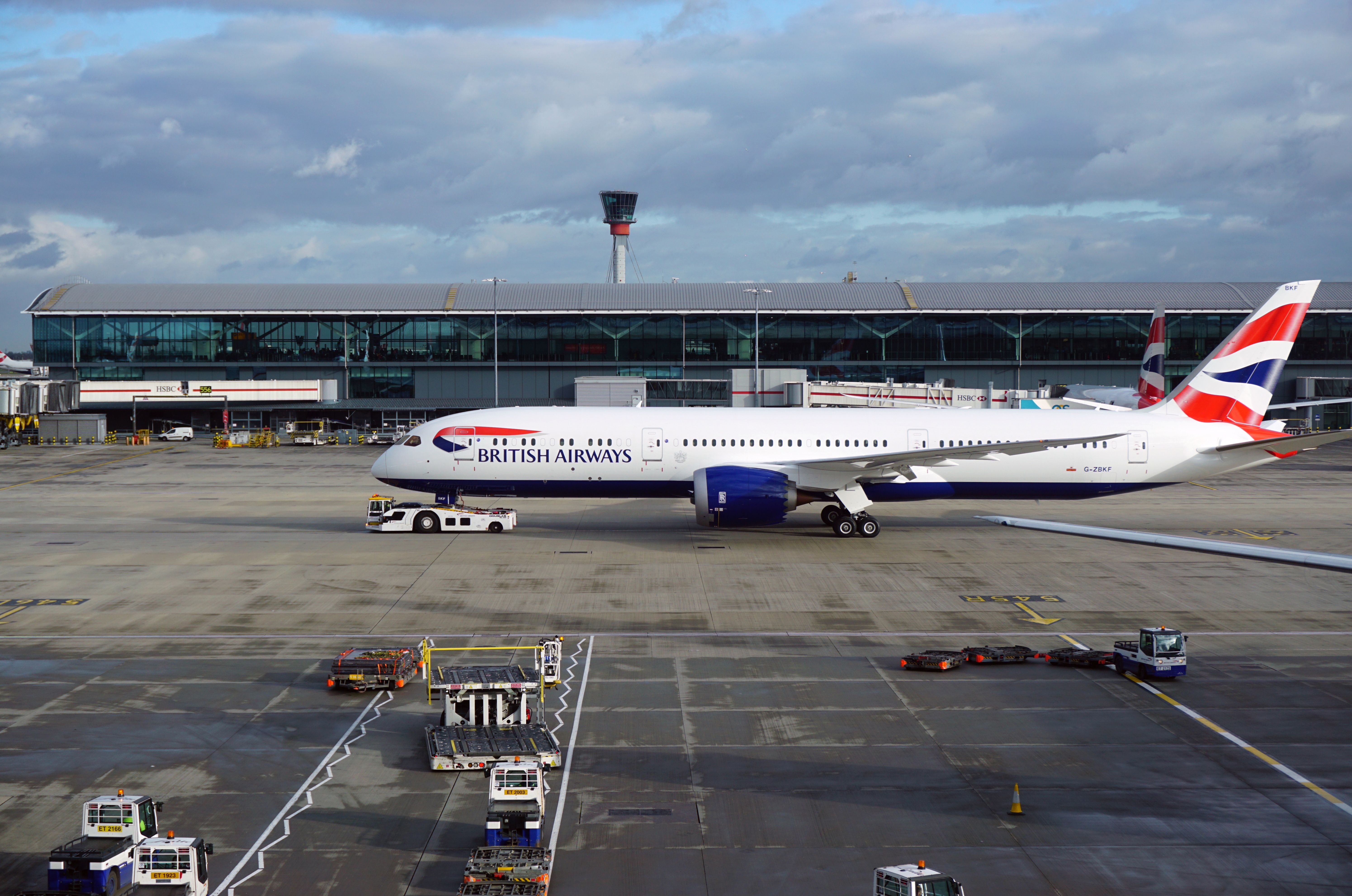 LHR Shutterstock_381951898的英國航空波音787-9