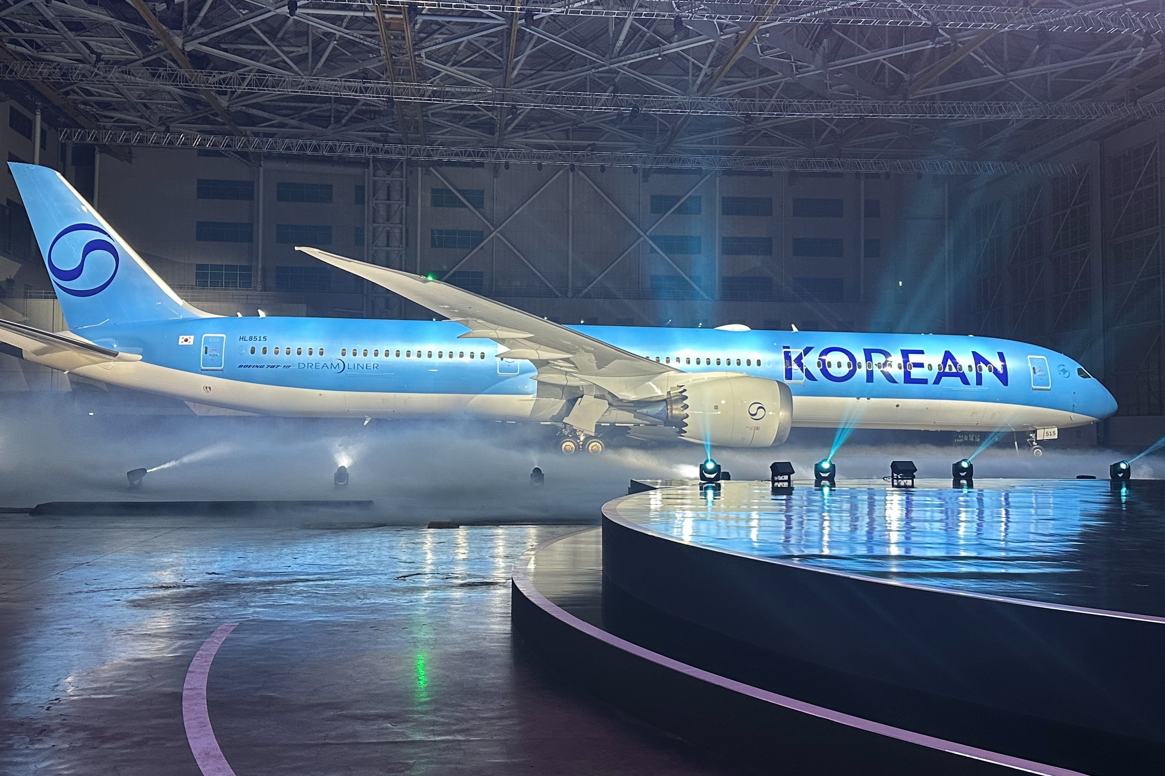 韓國空氣787-10新的塗裝