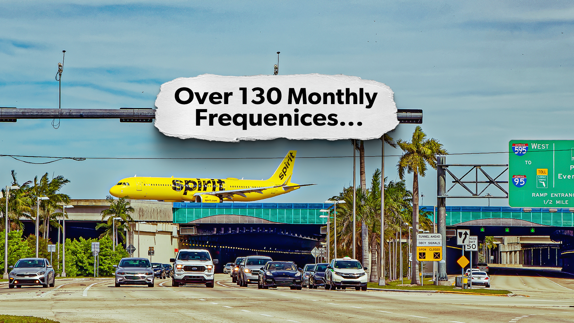 Spirit Airlines' Most Frequent Routes From Fort Lauderdale