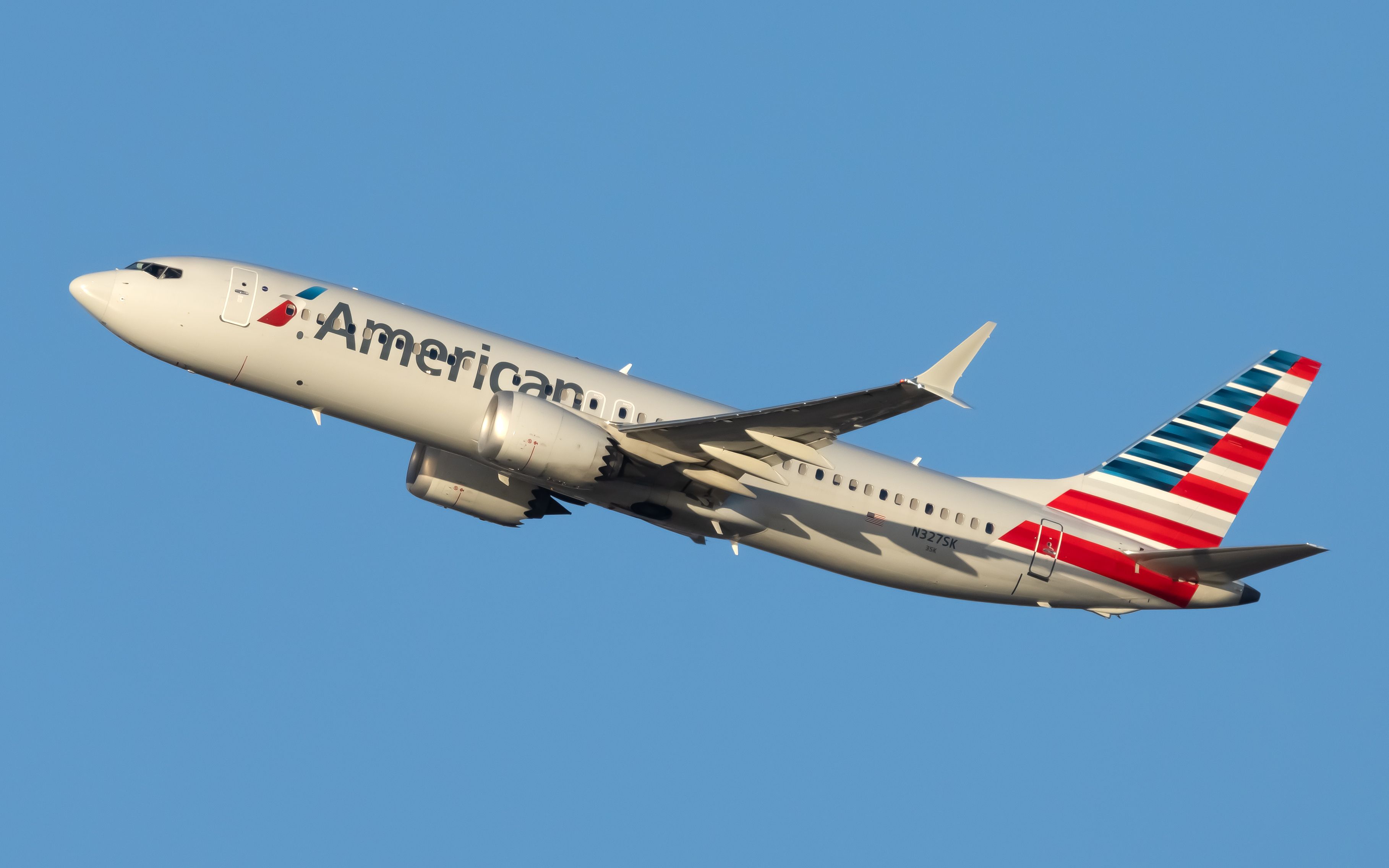N327sk American Airlines Boeing 737 Max 8