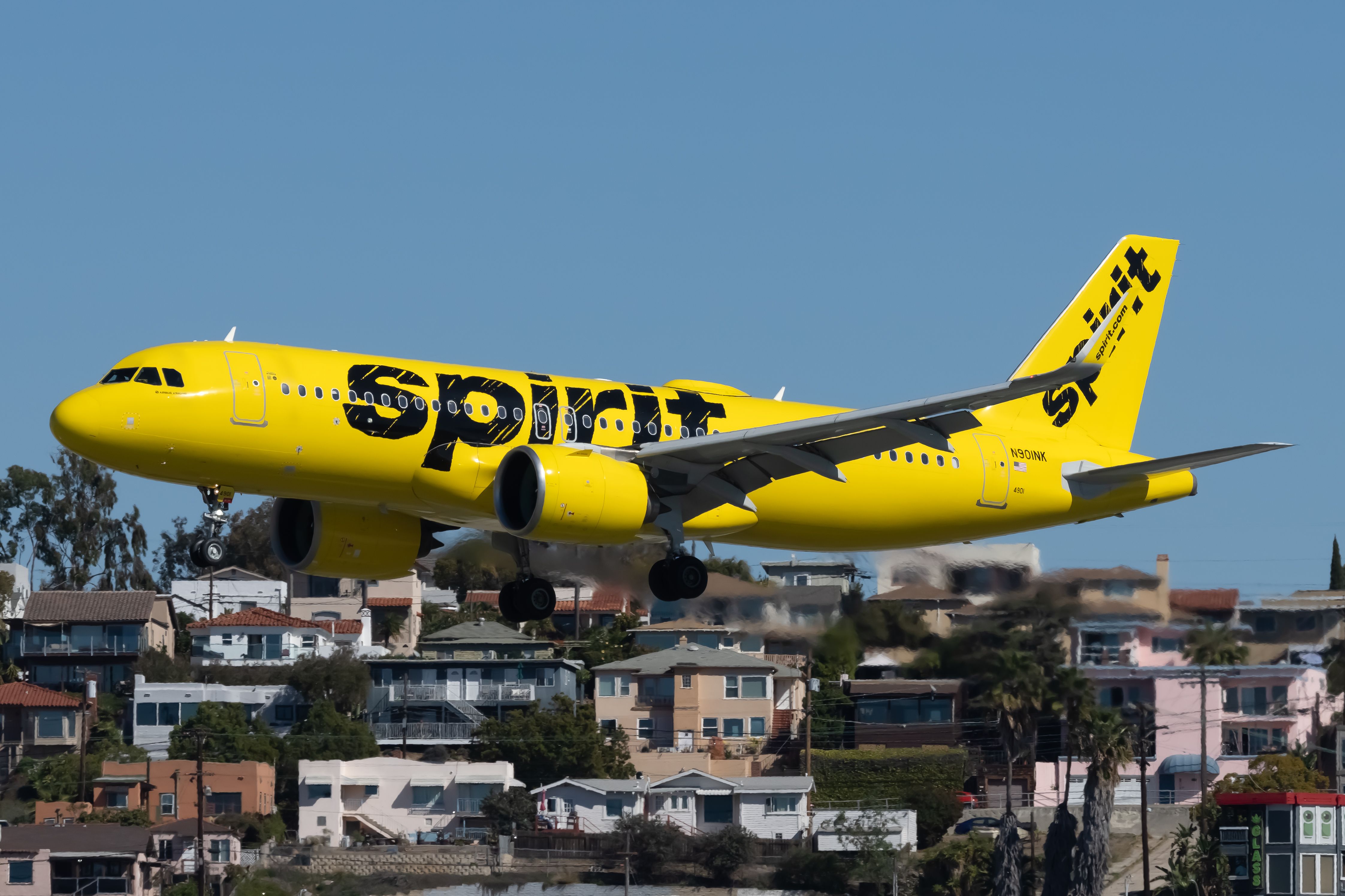 N601NK Spirit Airlines Airbus A320-232 (1)