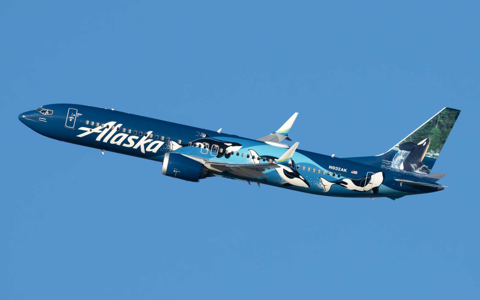 N932AK Alaska Airlines (Orca Livery) Boeing 737 MAX 9