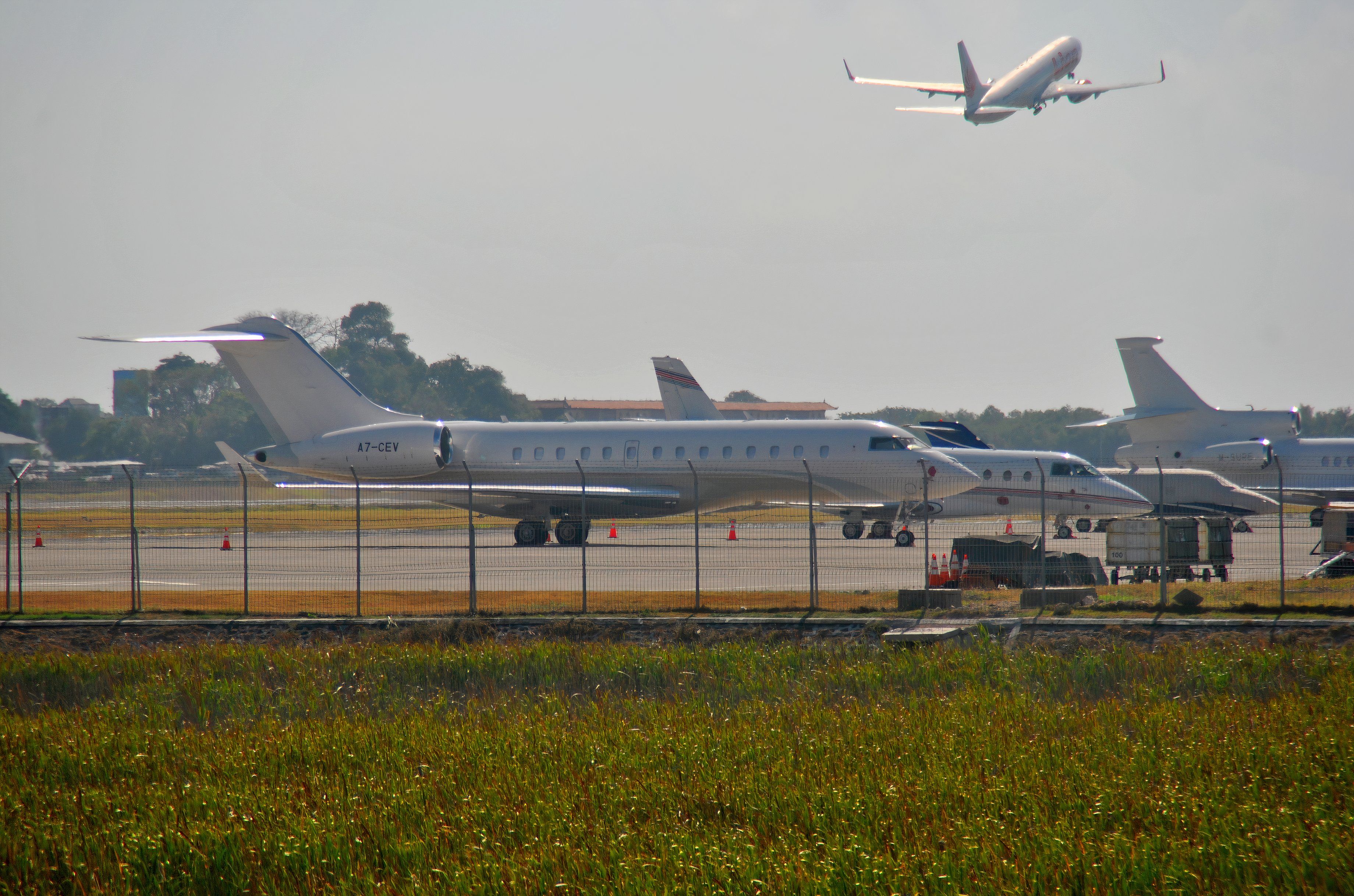 private_jets，_ngurah_rai_airport，_bali，_indonesia