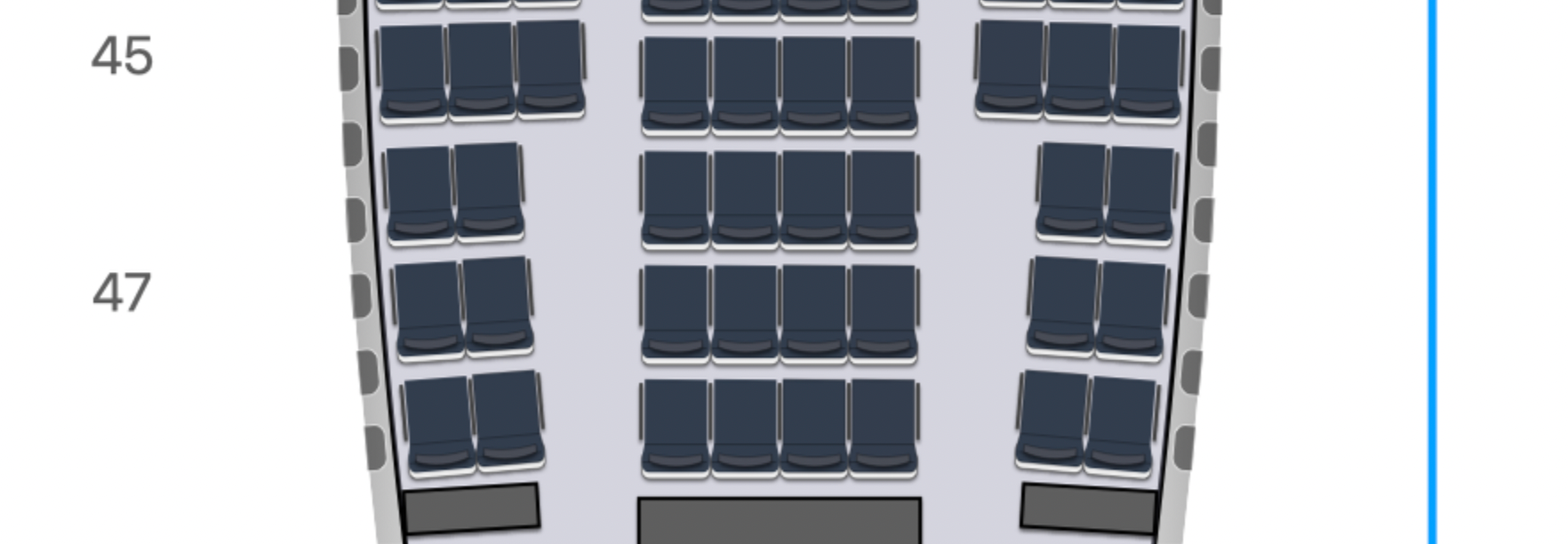 Air France Boeing 777 economy twin seats