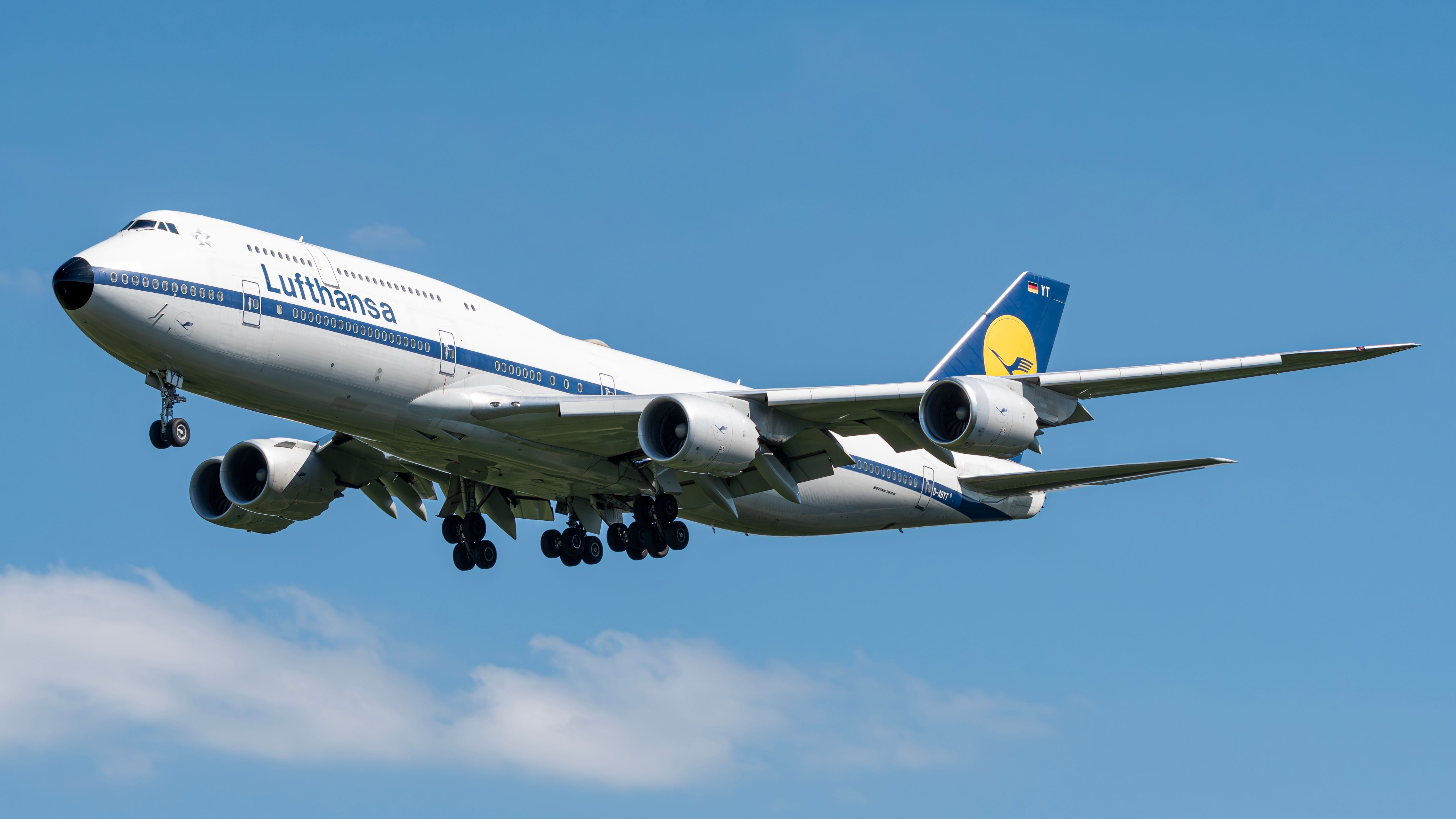 Luftahnsa Retro 747機上