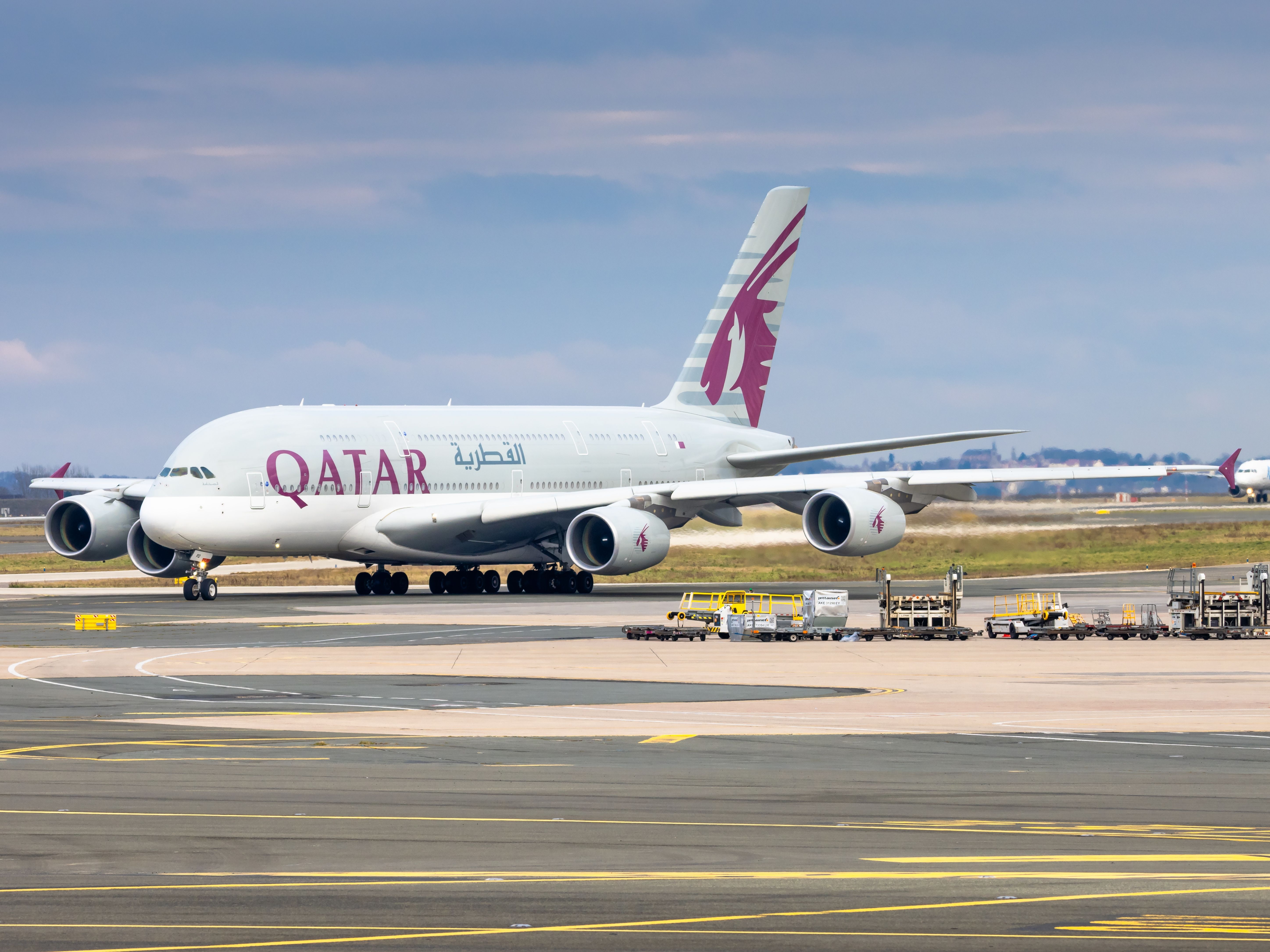 卡塔爾A380在巴黎開車
