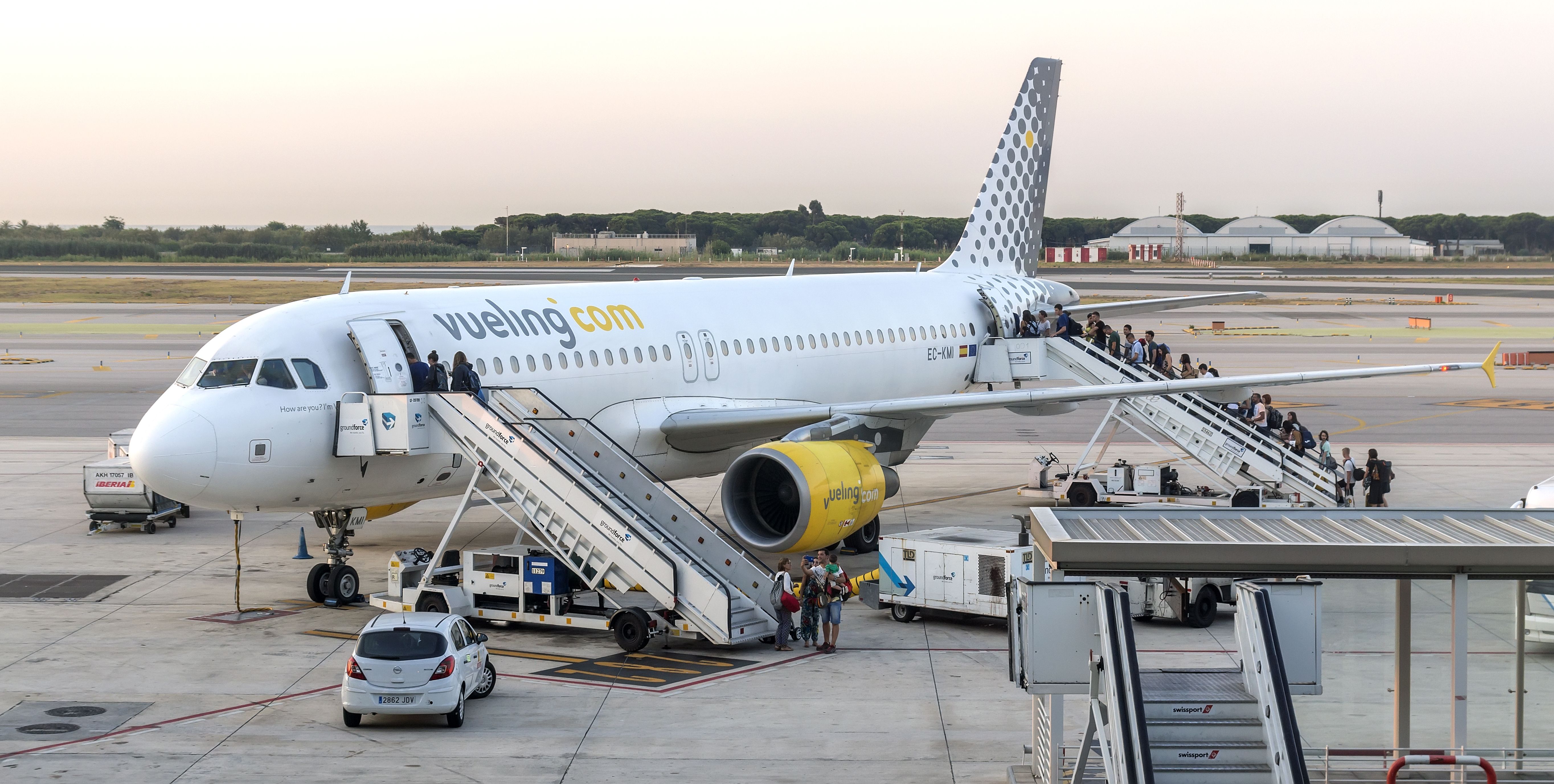 Vueling A320 Parked In Barcelona