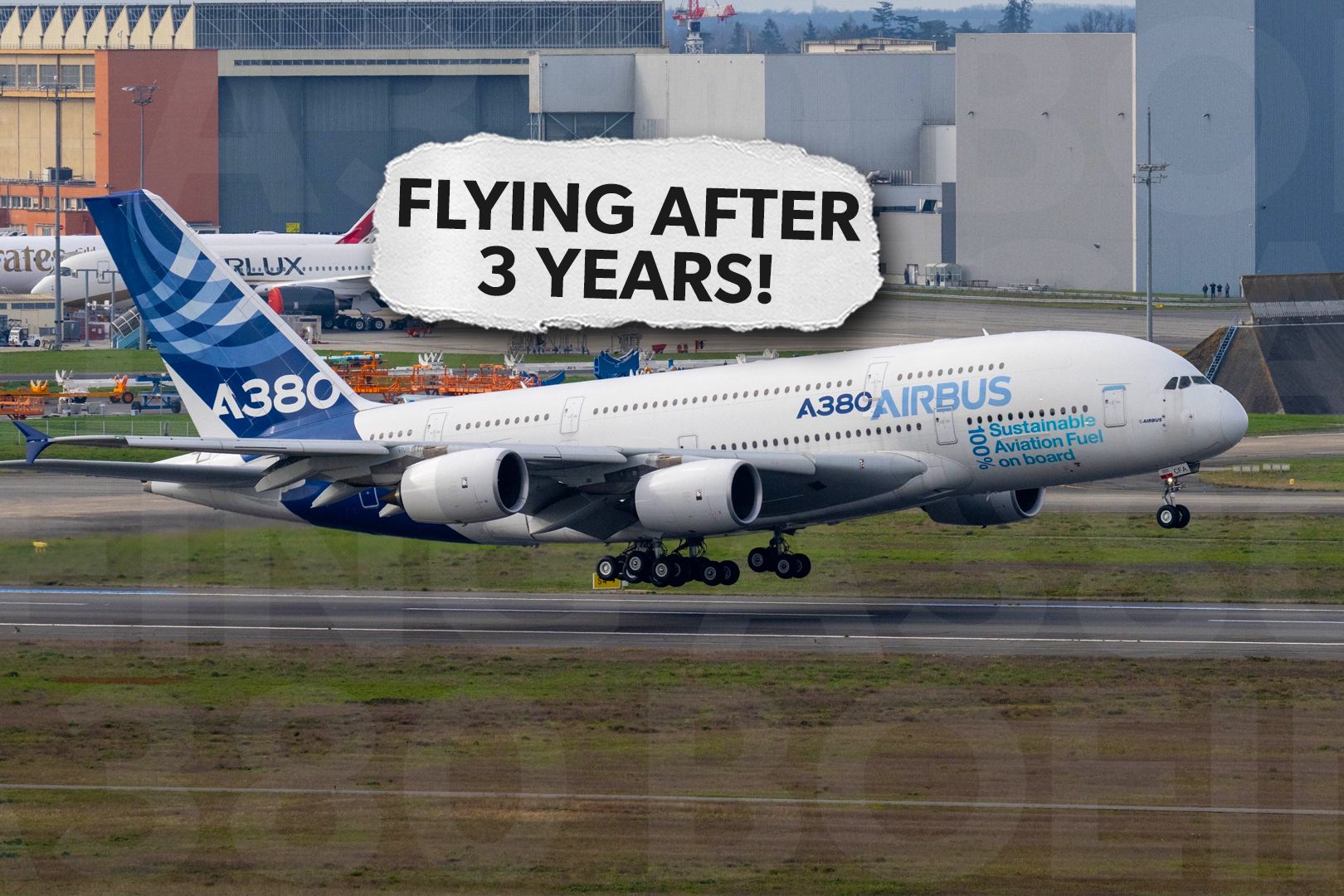 Why did Airbus revive the first A380 3x2