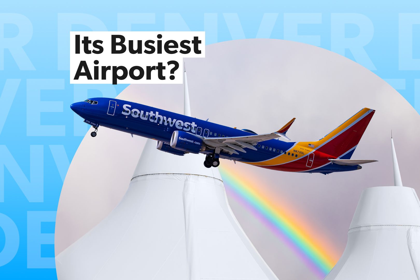 Why does South West Airways have a center in Denver 3x2