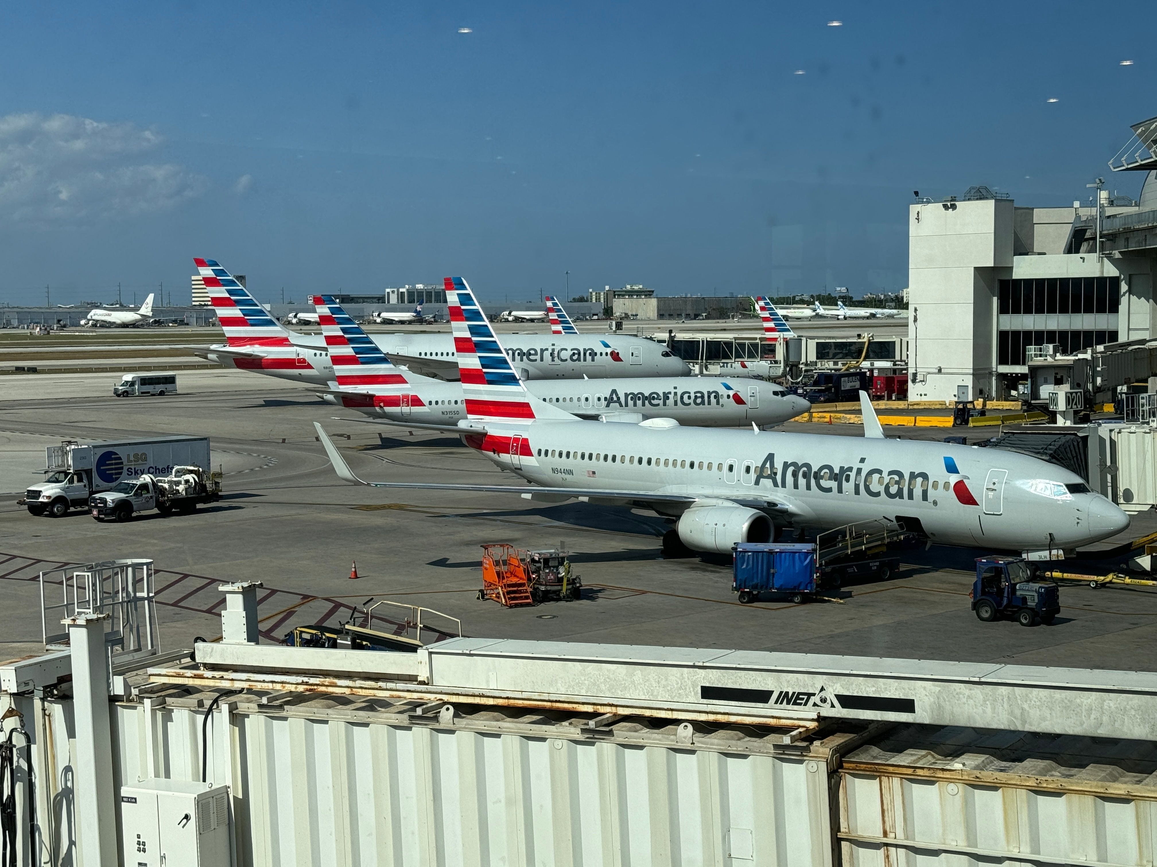 American Airlines aircraft at MIA shutterstock_2472978029