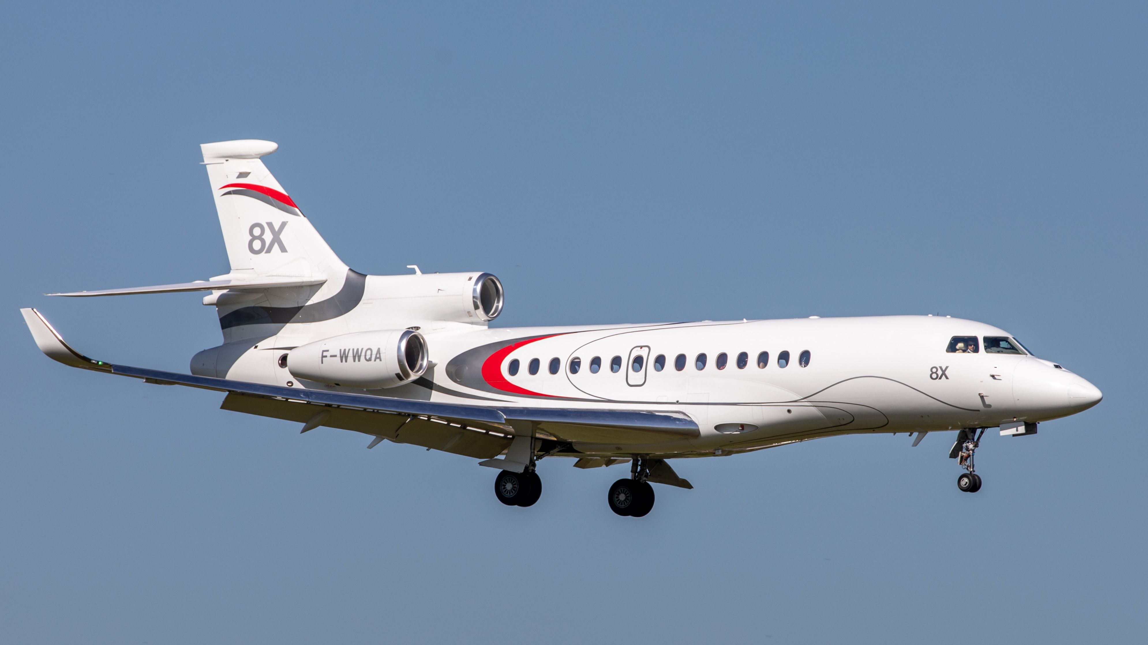Dassault Falcon 8X at the Paris Air Show.