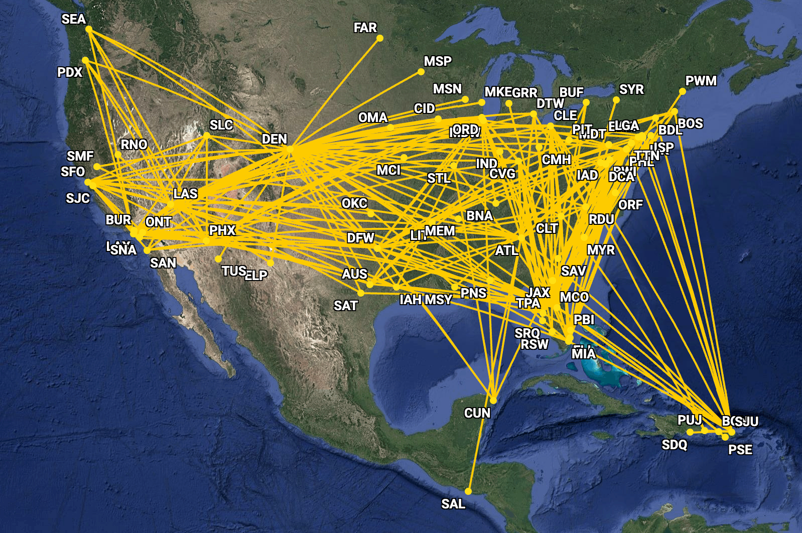 Frontier Airlines flights on April 27