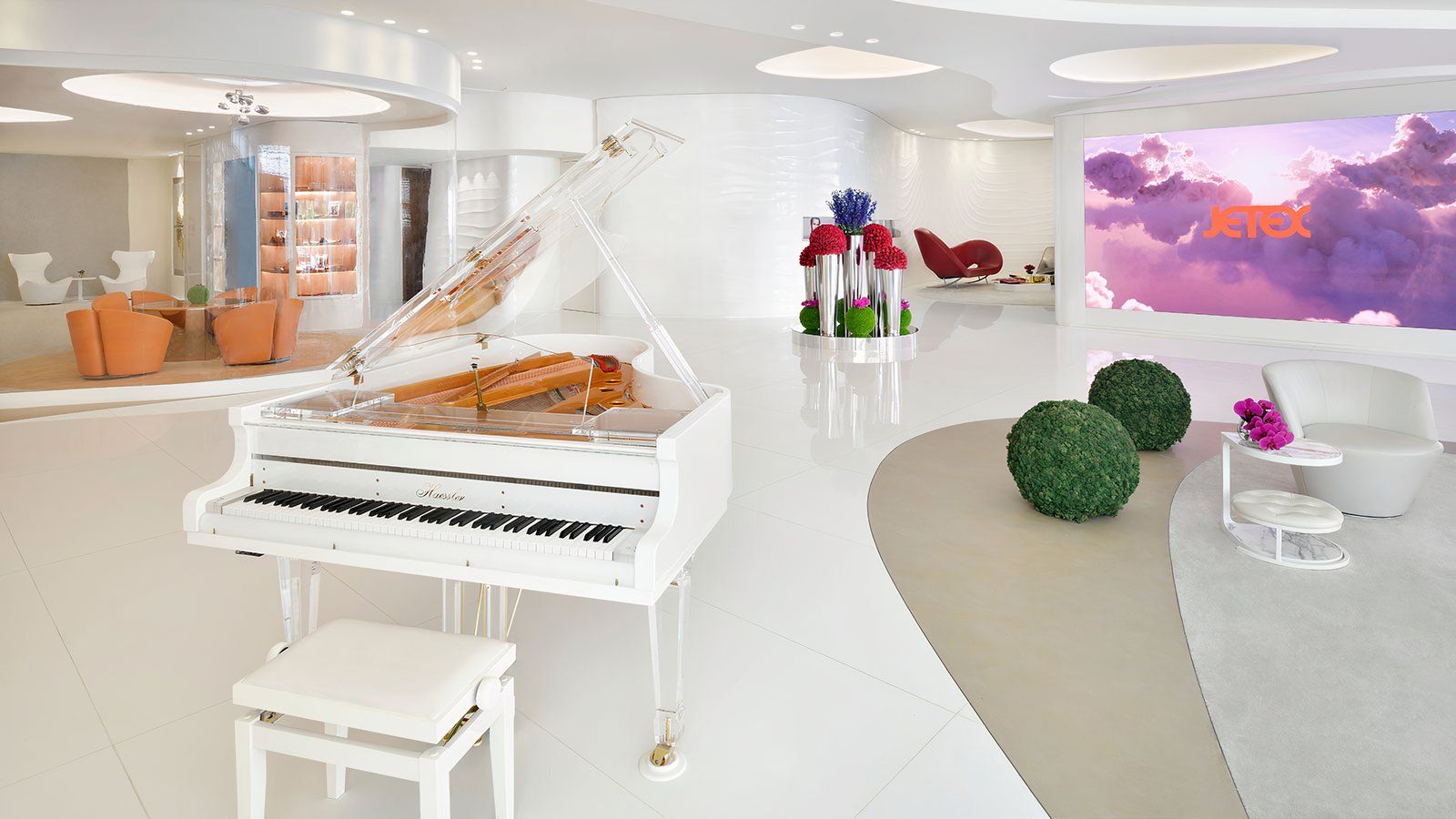 Interior lounge of Jetex Dubai.