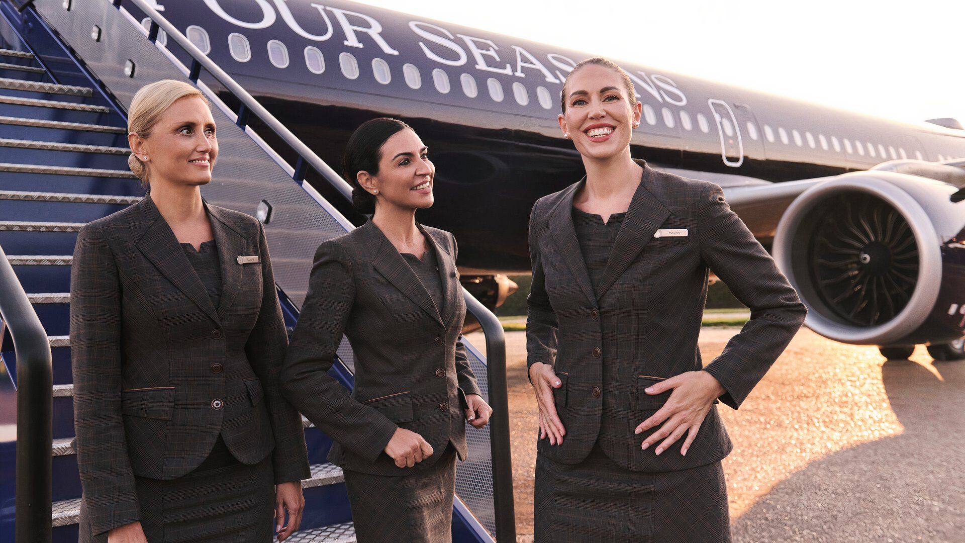 Four Seasons aircraft and crew