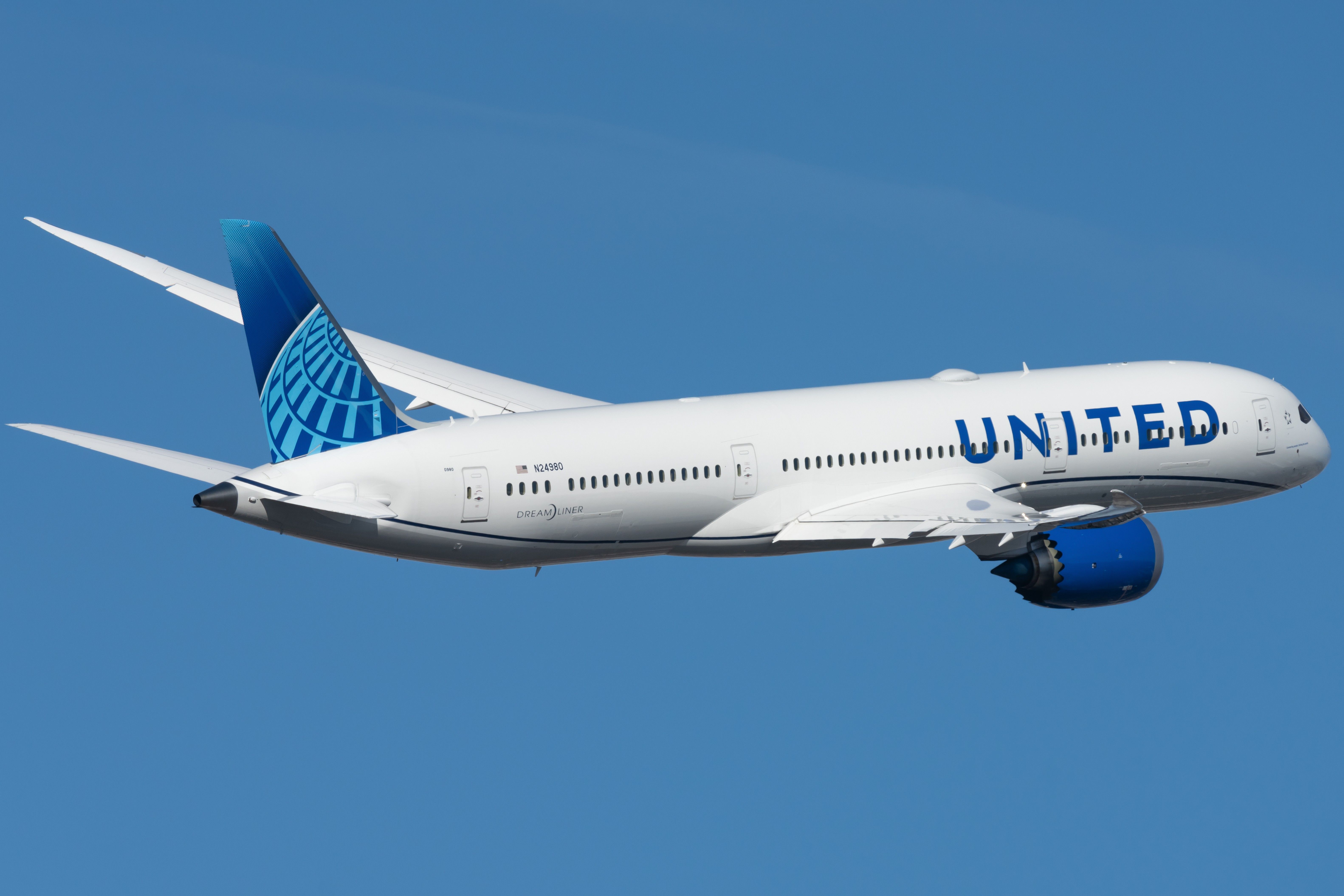 N24980聯合航空公司波音787-9 Dreamliner