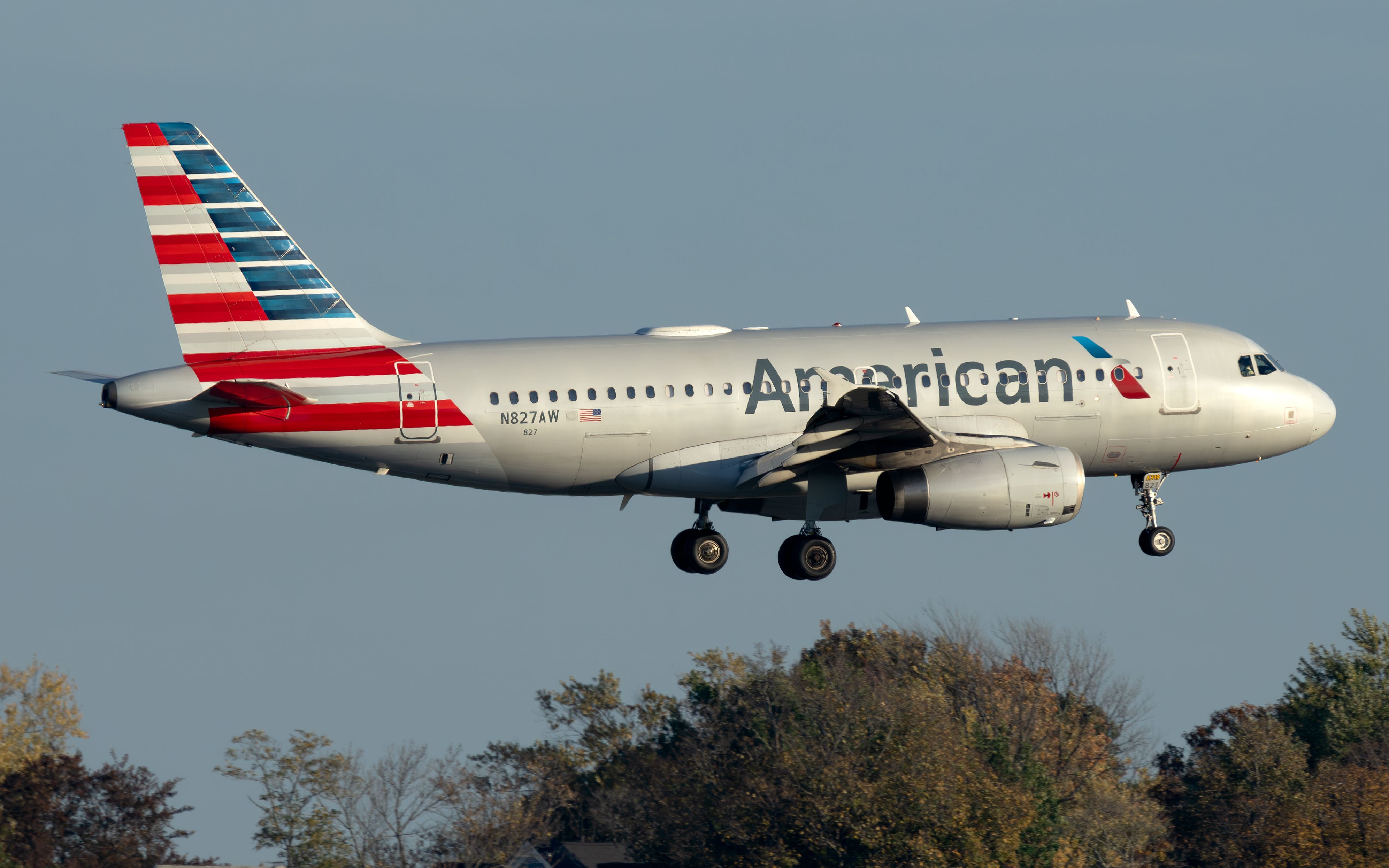 N827AW American Airlines空中客車A319-132