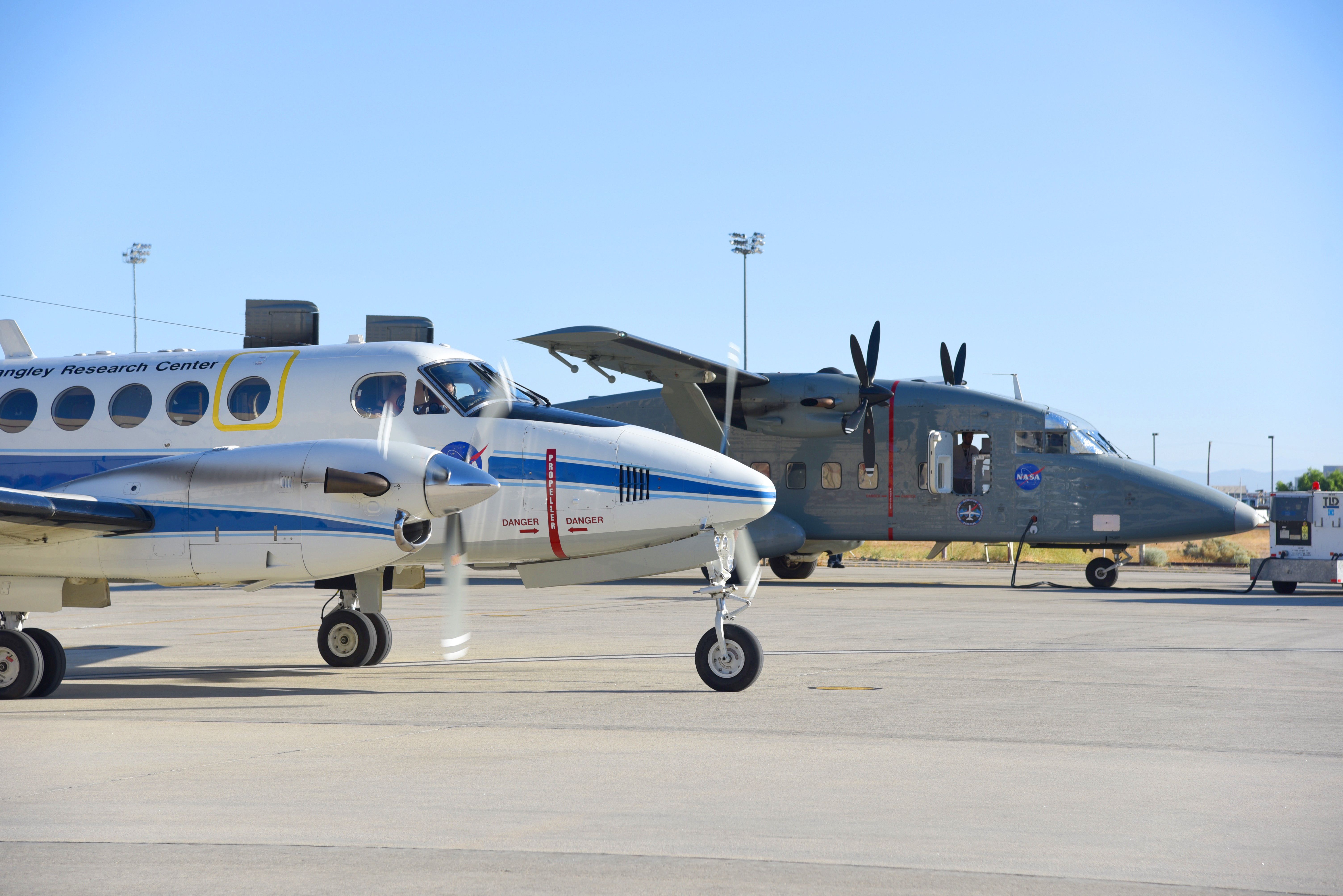 NASA Beach King Air 200 and Sherba weather aircraft