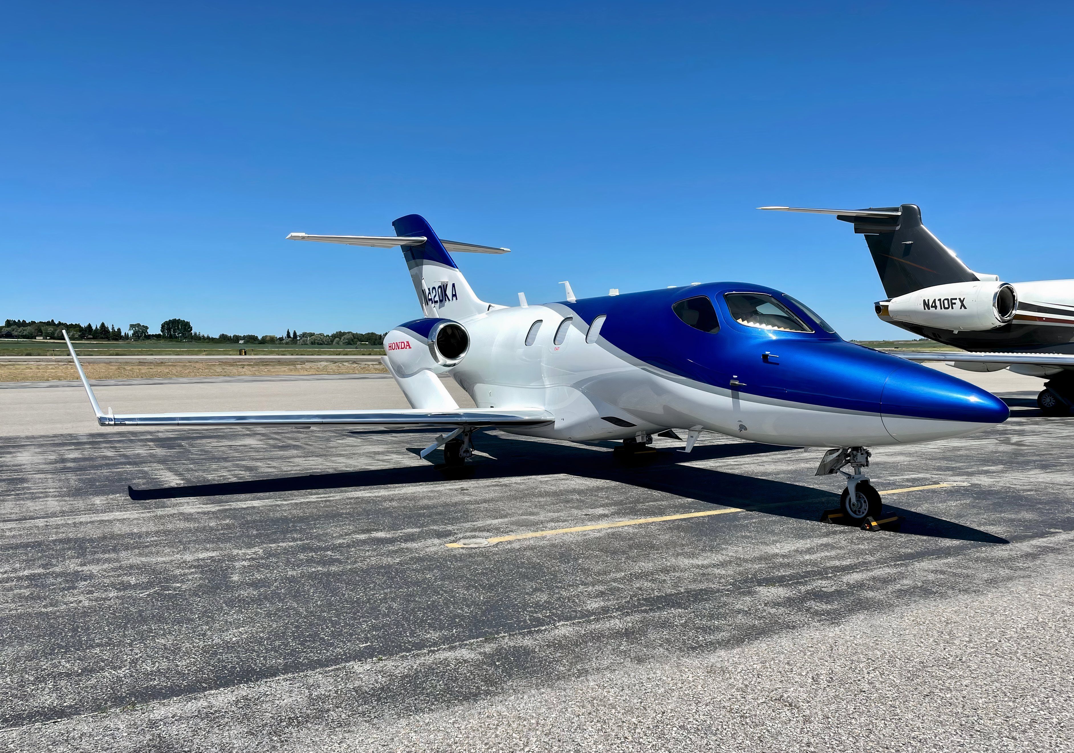 HondaJet on ground