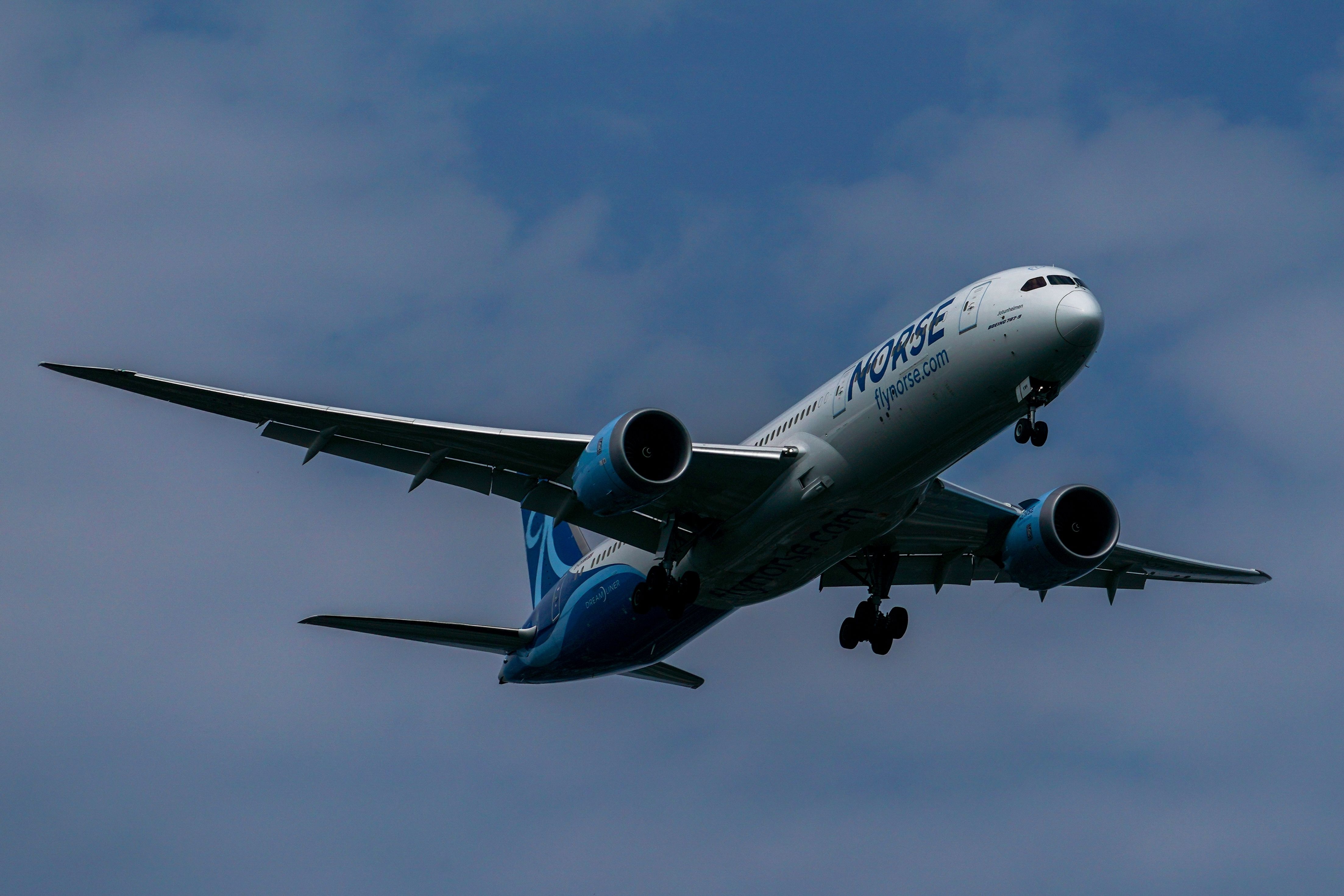 A Norse Atlantic Airways Boeing 787 Dreamliner