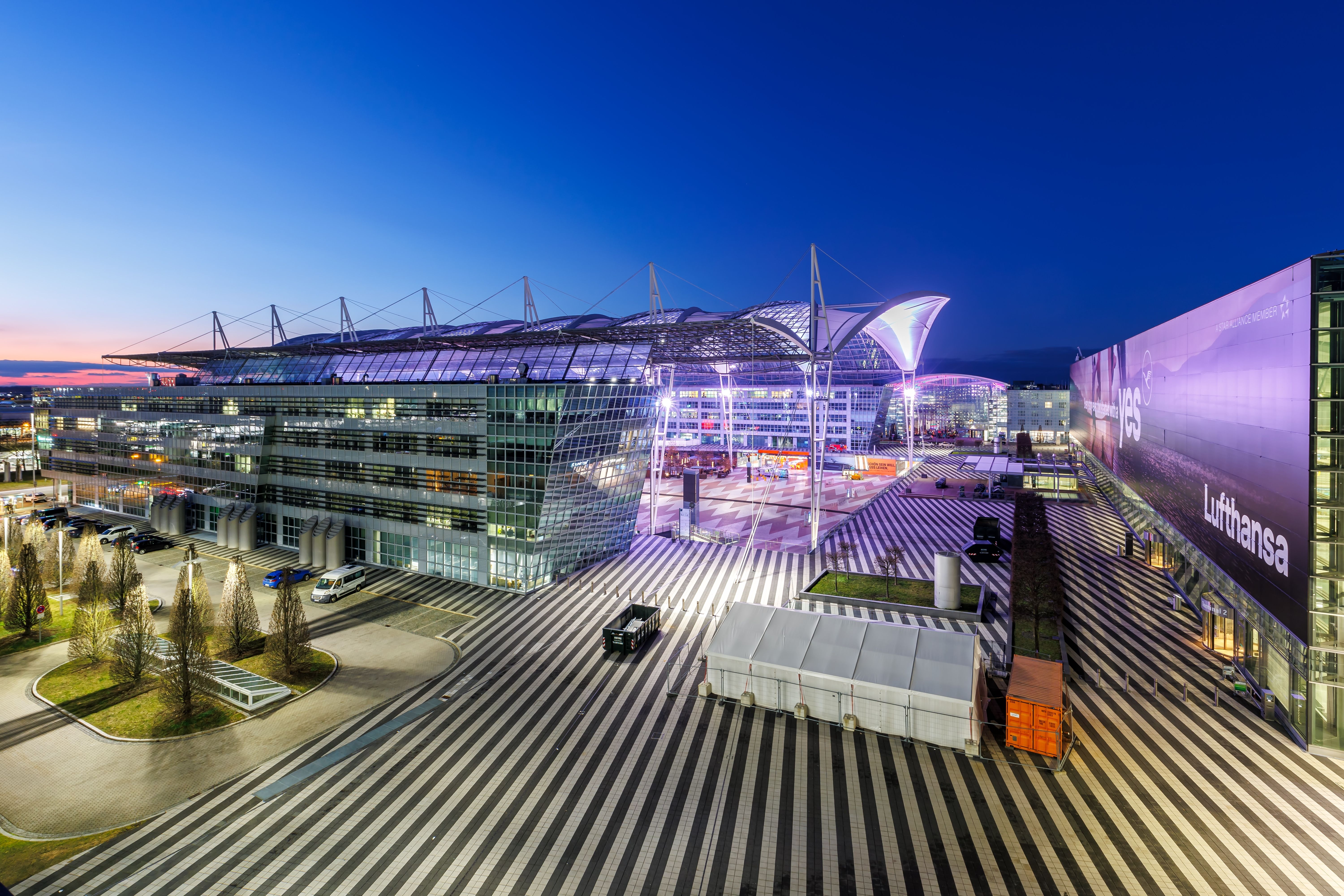 Munich Airport In Low Light