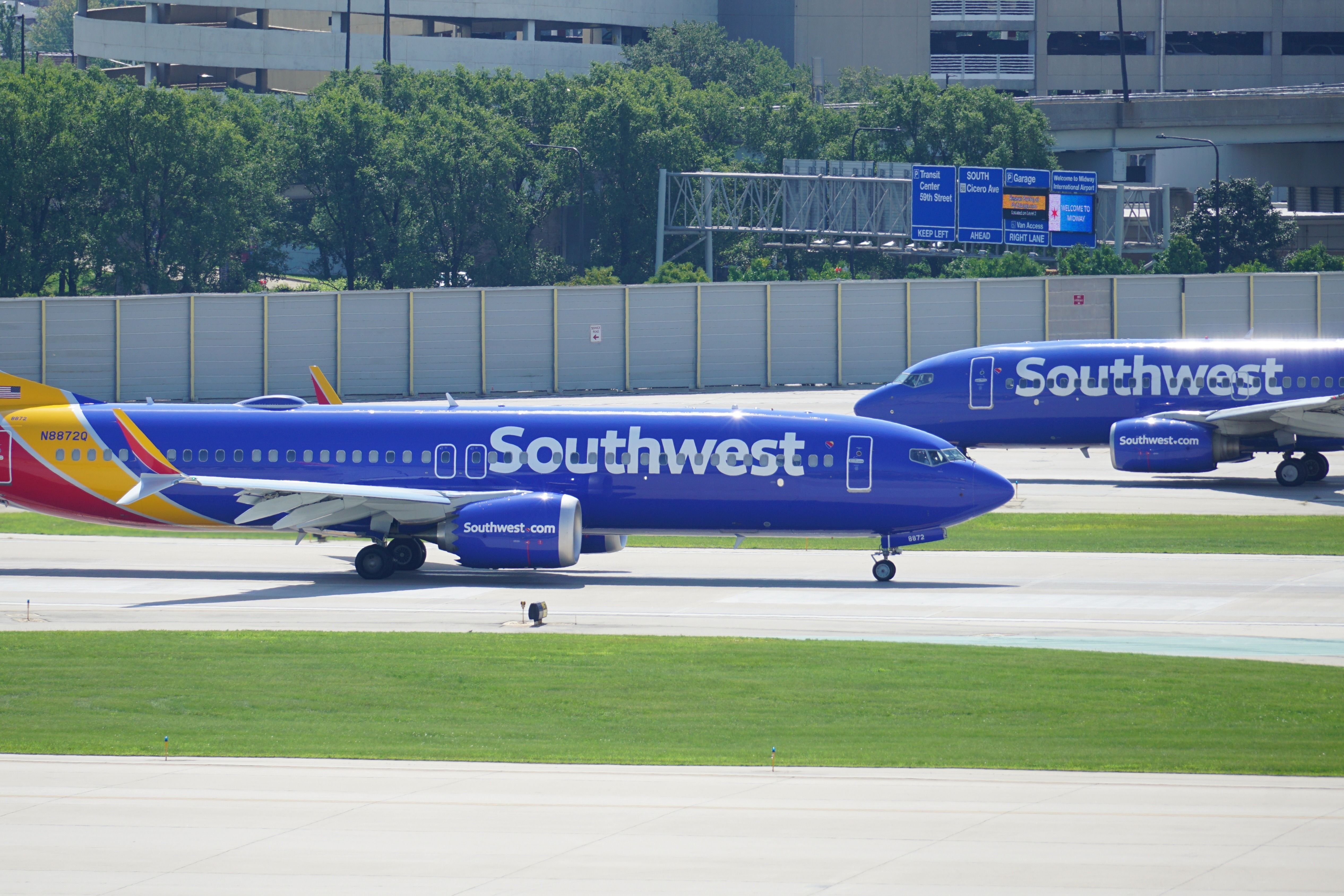 Southern West Airways Boeing 737s at MDW Shutterstock_2354841279