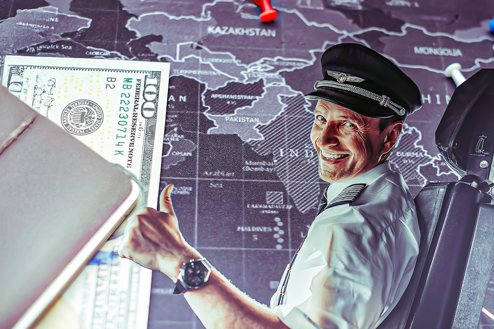 Pilot and $100 Notes