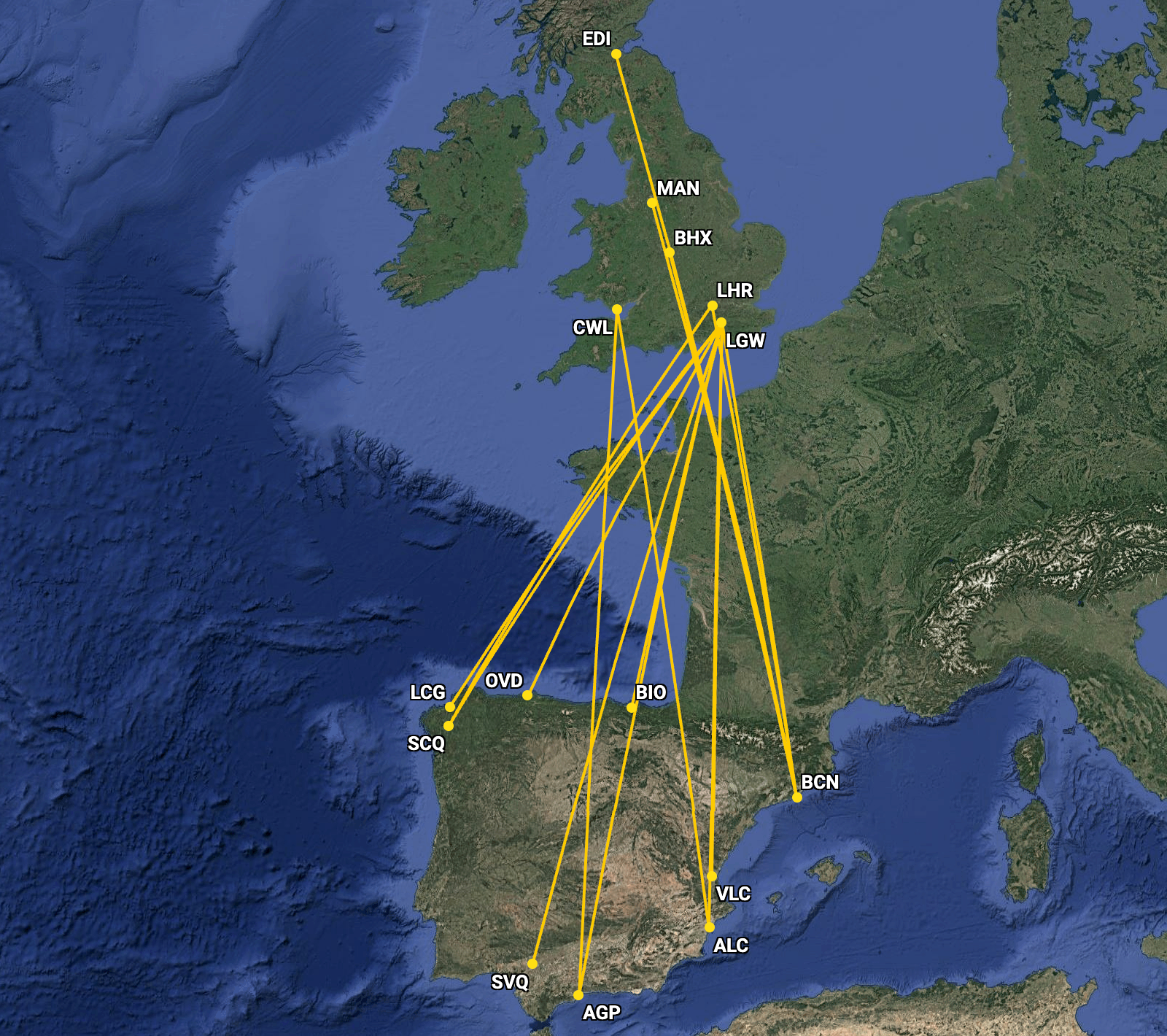 Vueling roads to Spain in July