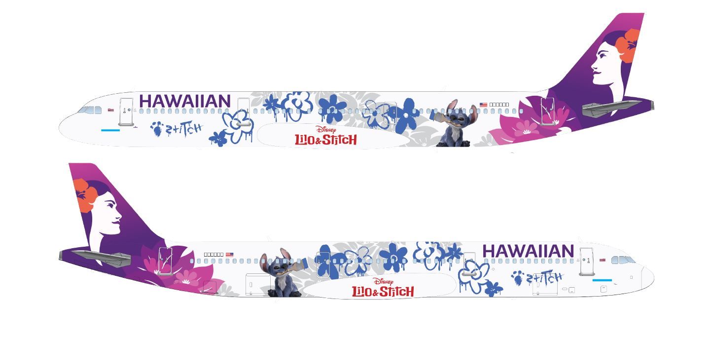 Hawaiian Airlines Disney Livery A321 Mockup