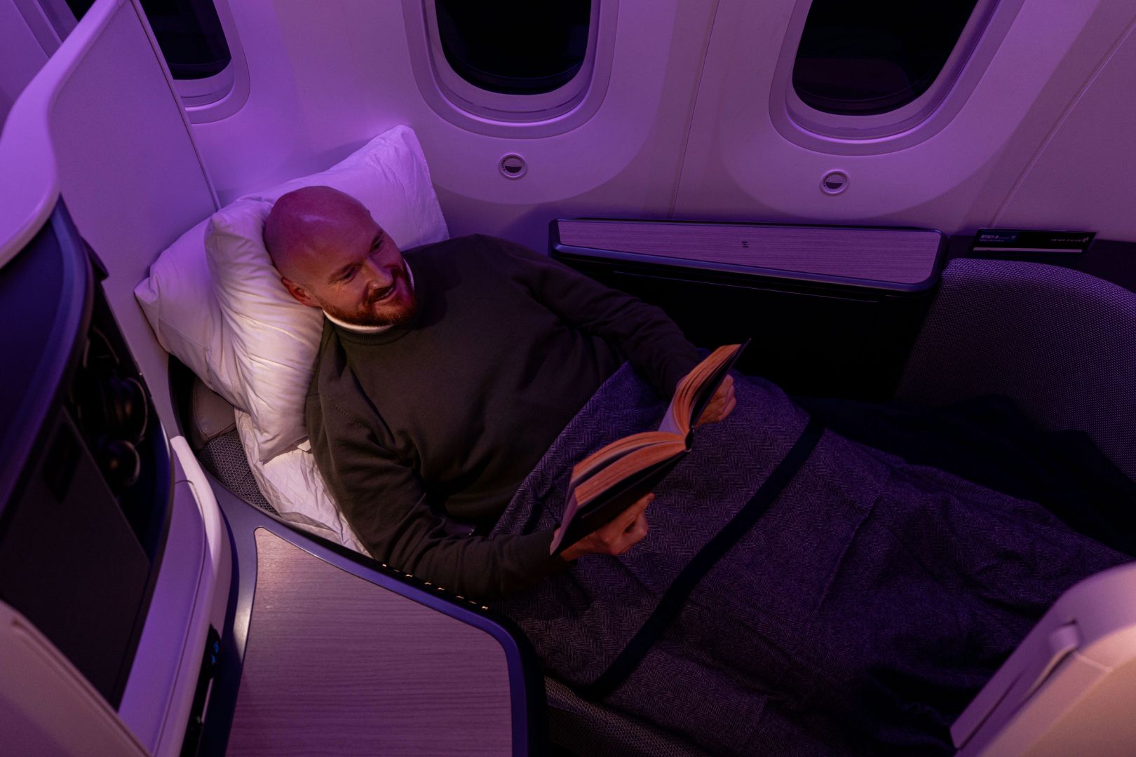 Air New Zealand Business Premier Luxe class at Boeing 787-9 Dreamliner