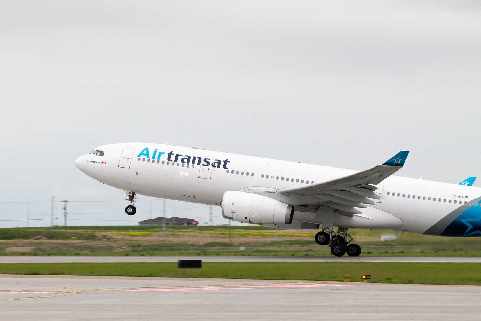 Air Transat Airbus A330-200 departing YYC 