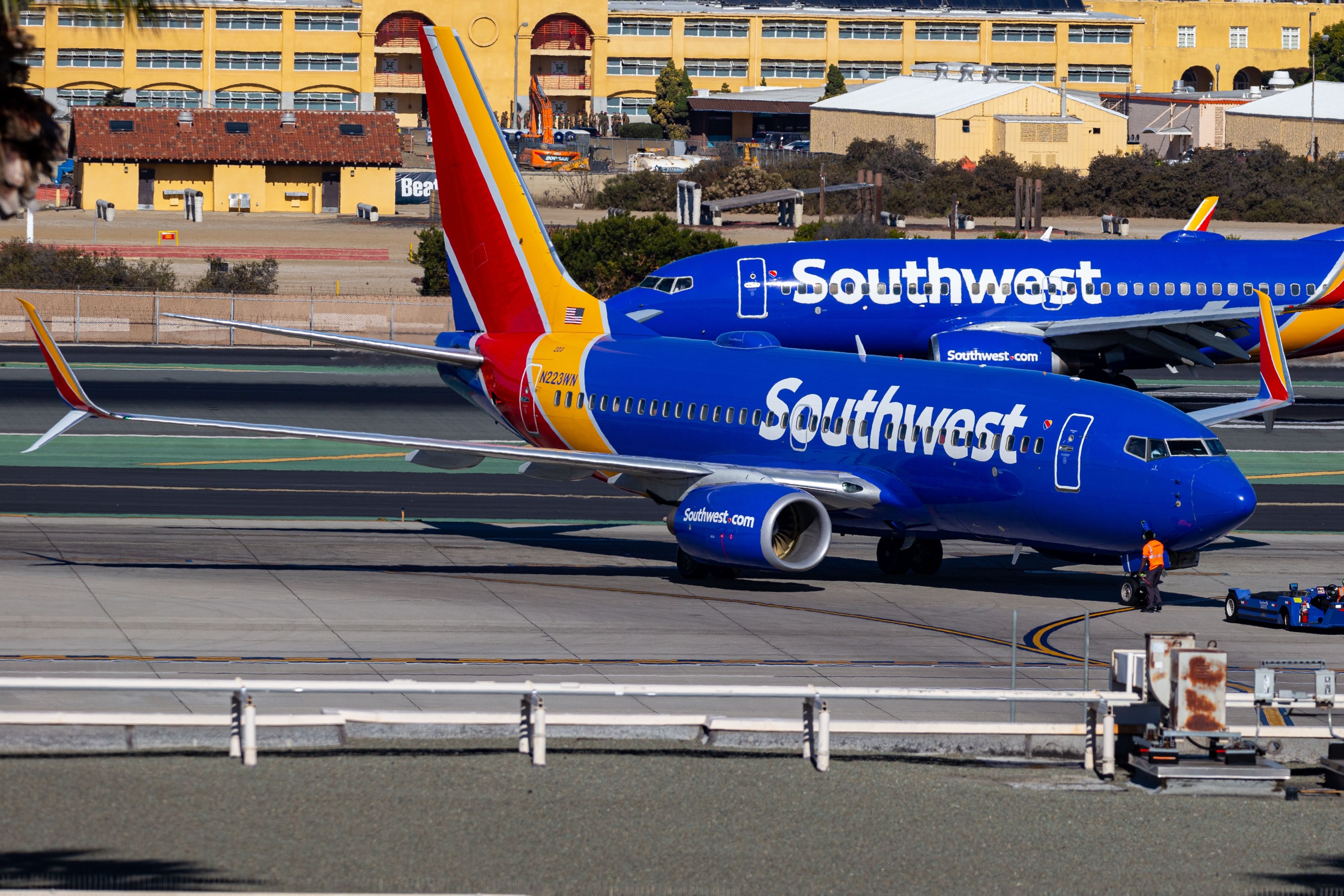 Southwest Airlines aircraft at SAN 