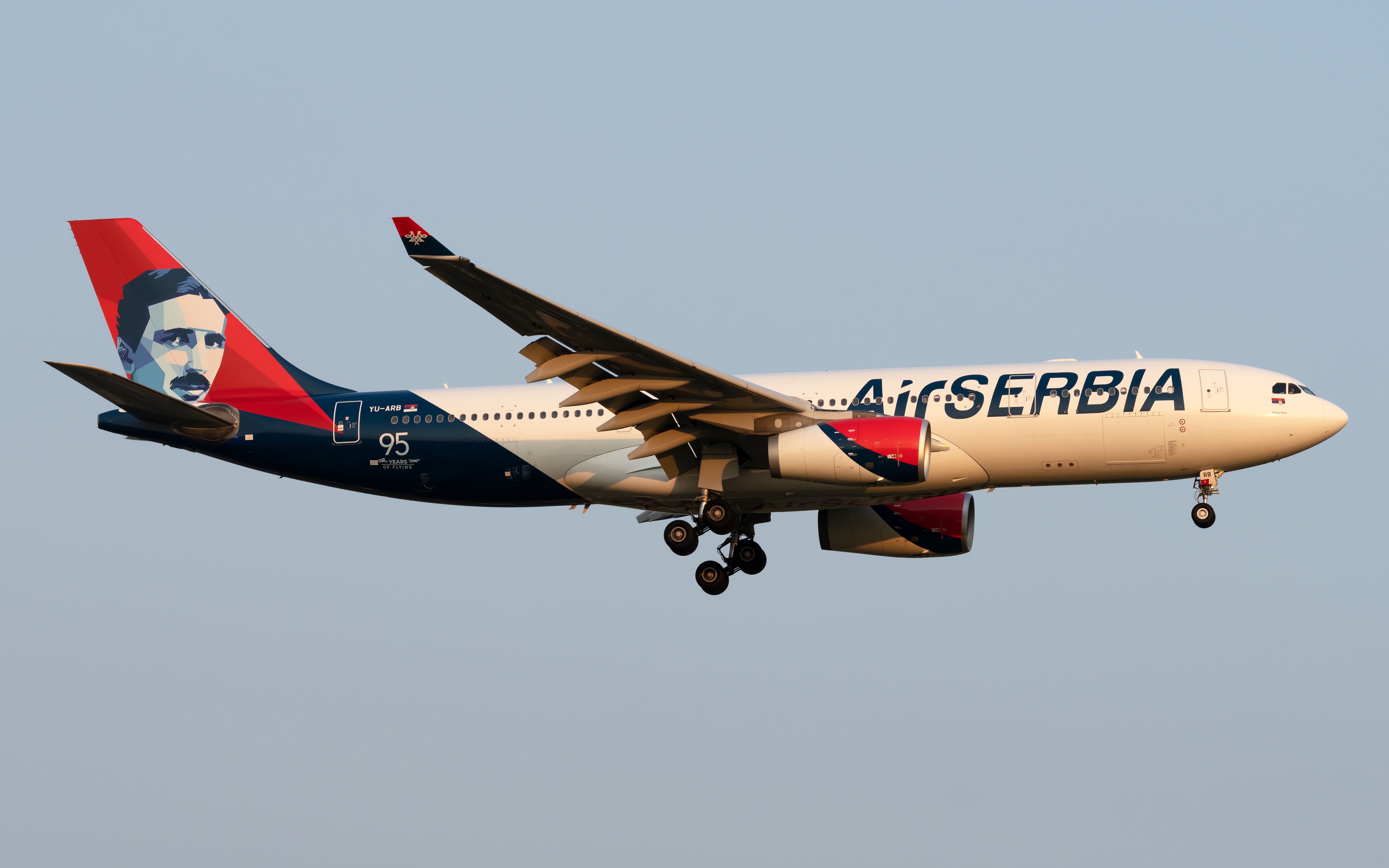 YU-ARB AirSERBIA (Nikola Tesla Livery) Airbus A330-243 (4)