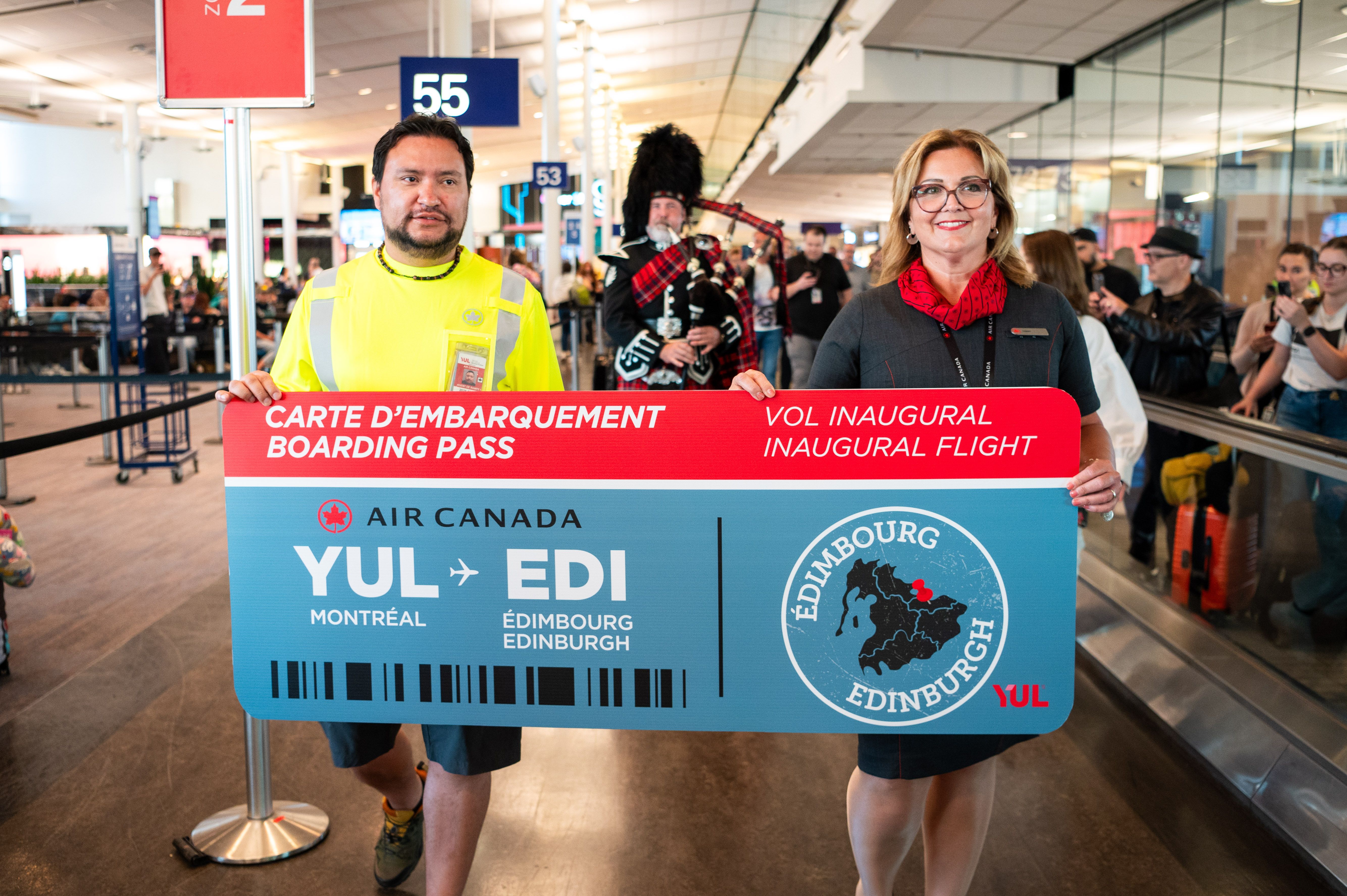 Air Canada Montreal Edinburgh Launch