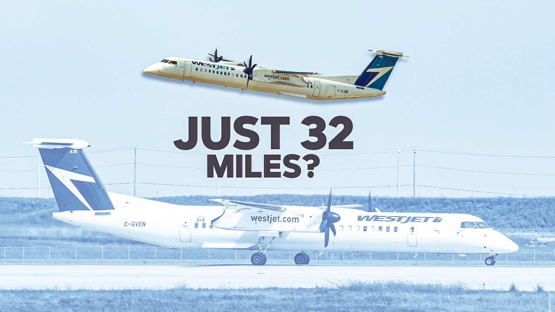 Just 32 Miles?! WestJet Encore's Extremely Short Routes