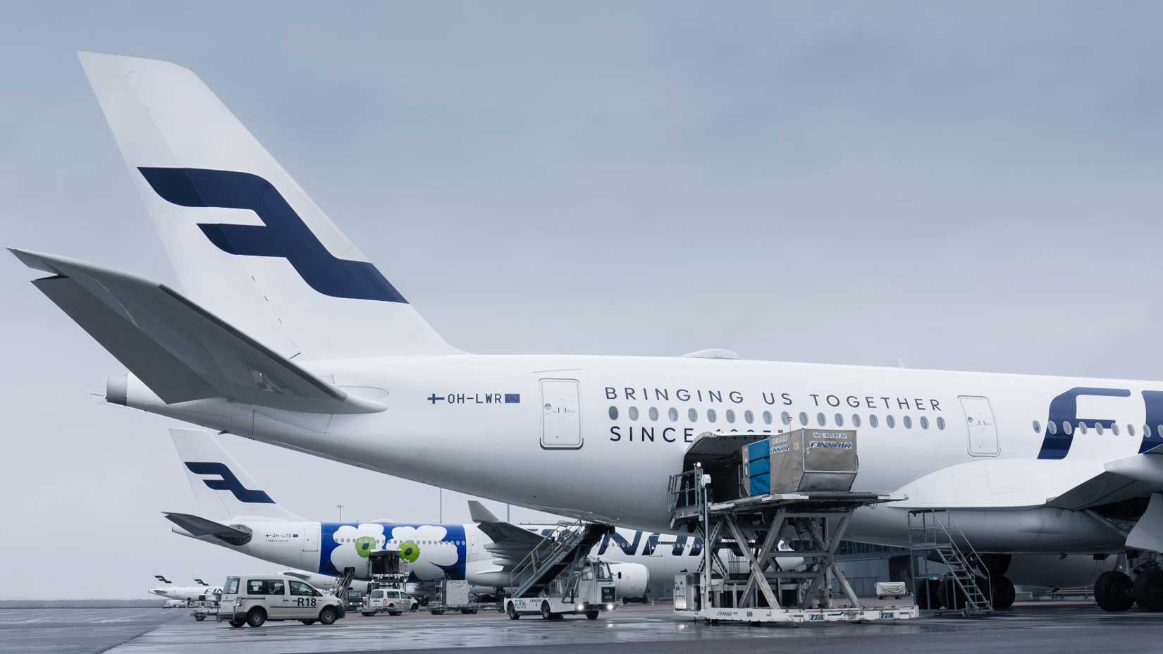 Finnair aircraft tails
