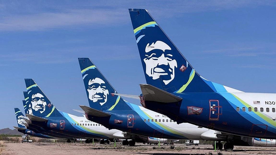 ディズニーAlaska Airlines B 737-400 特別版　3機セット 1:200 Gemini / Phoenix ALASKA AIRLINES Boeing 737-400