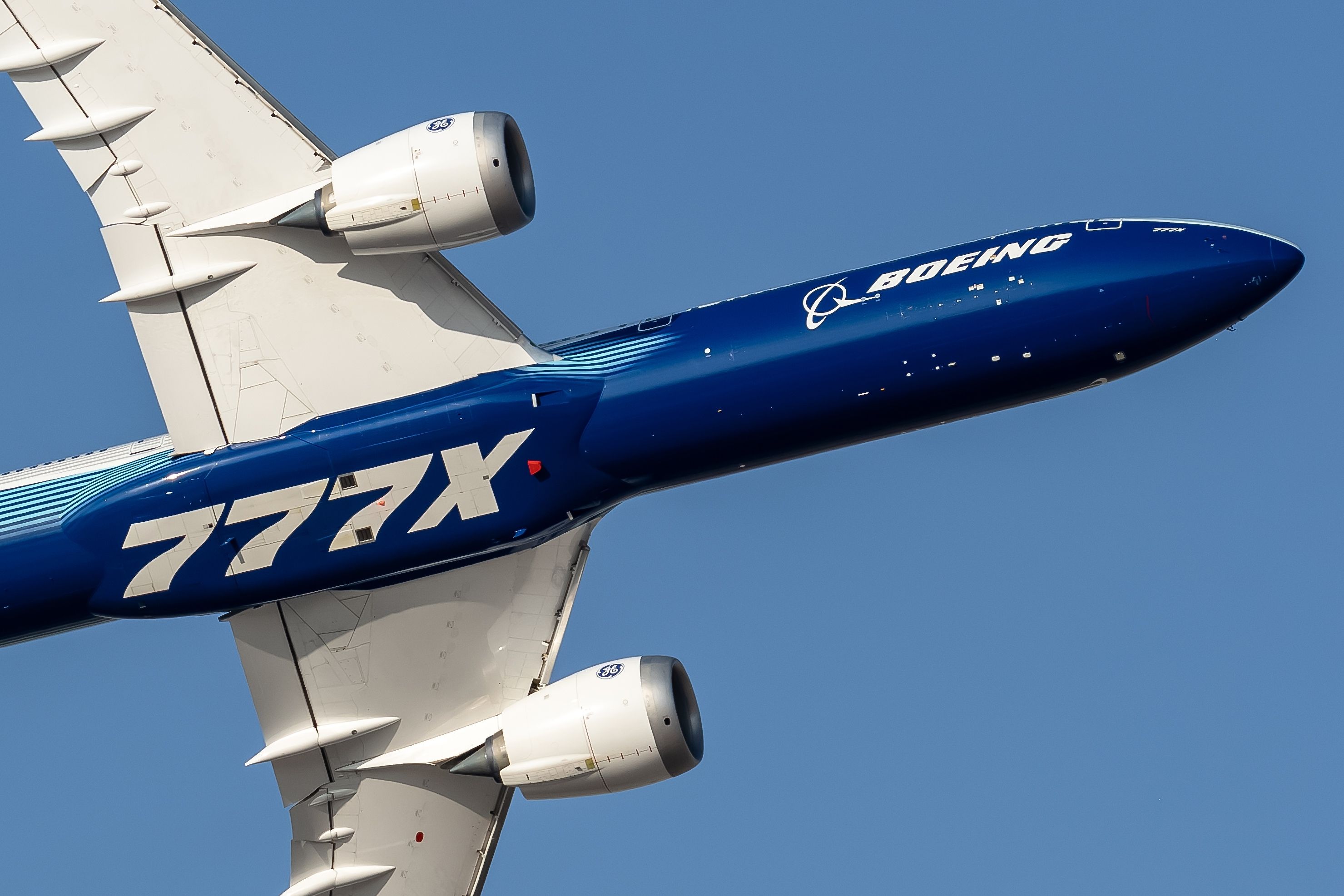 Boeing 777X its a new variant with variable wingtips