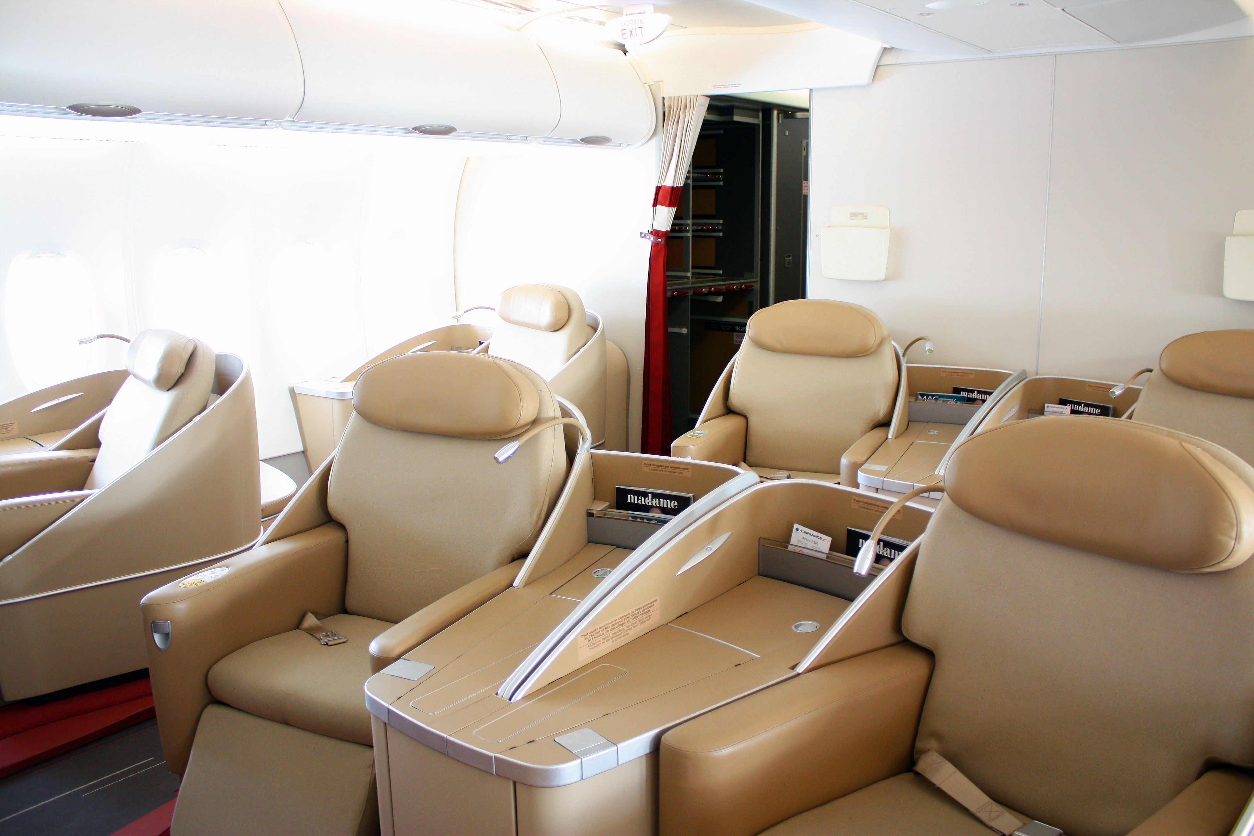 First Class seats on Air France A380 