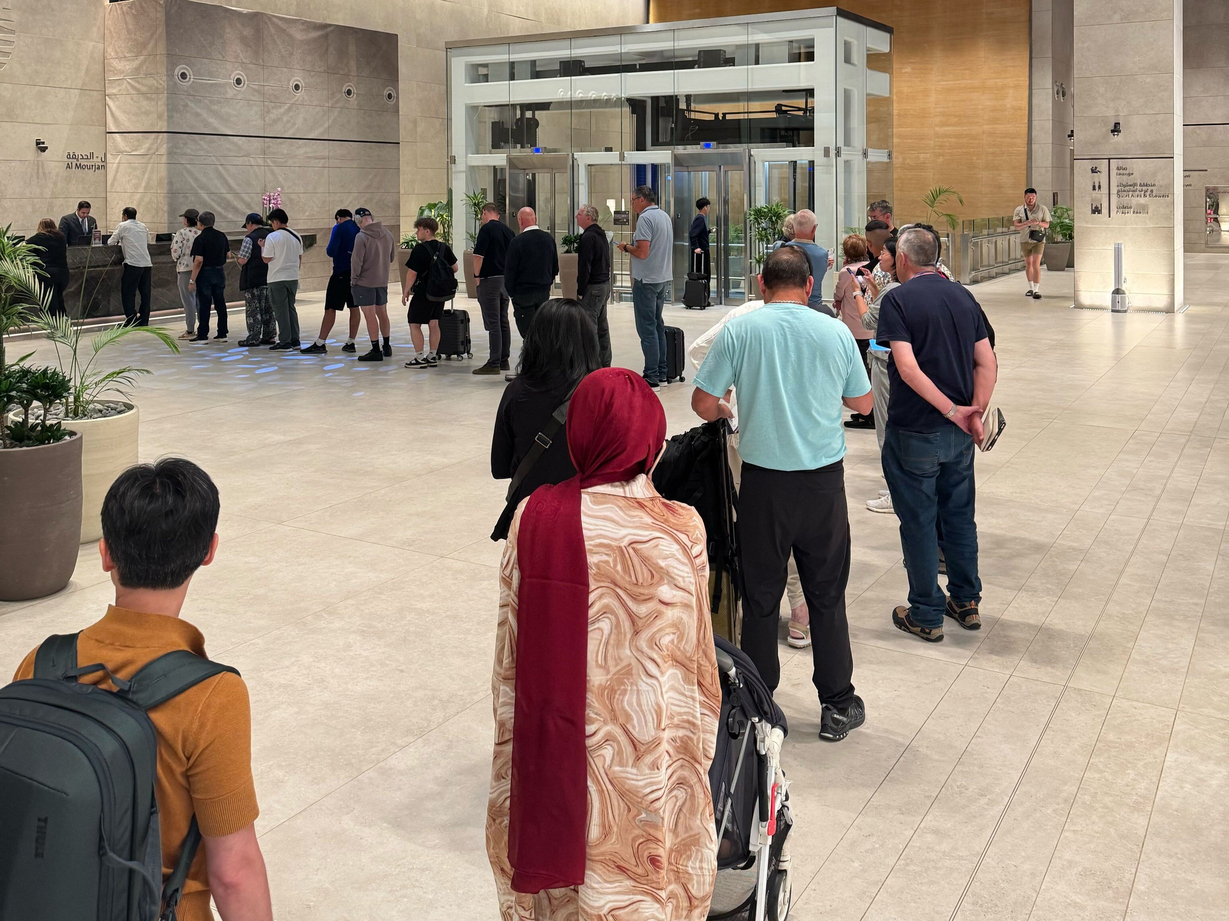 Doha Airport Queue