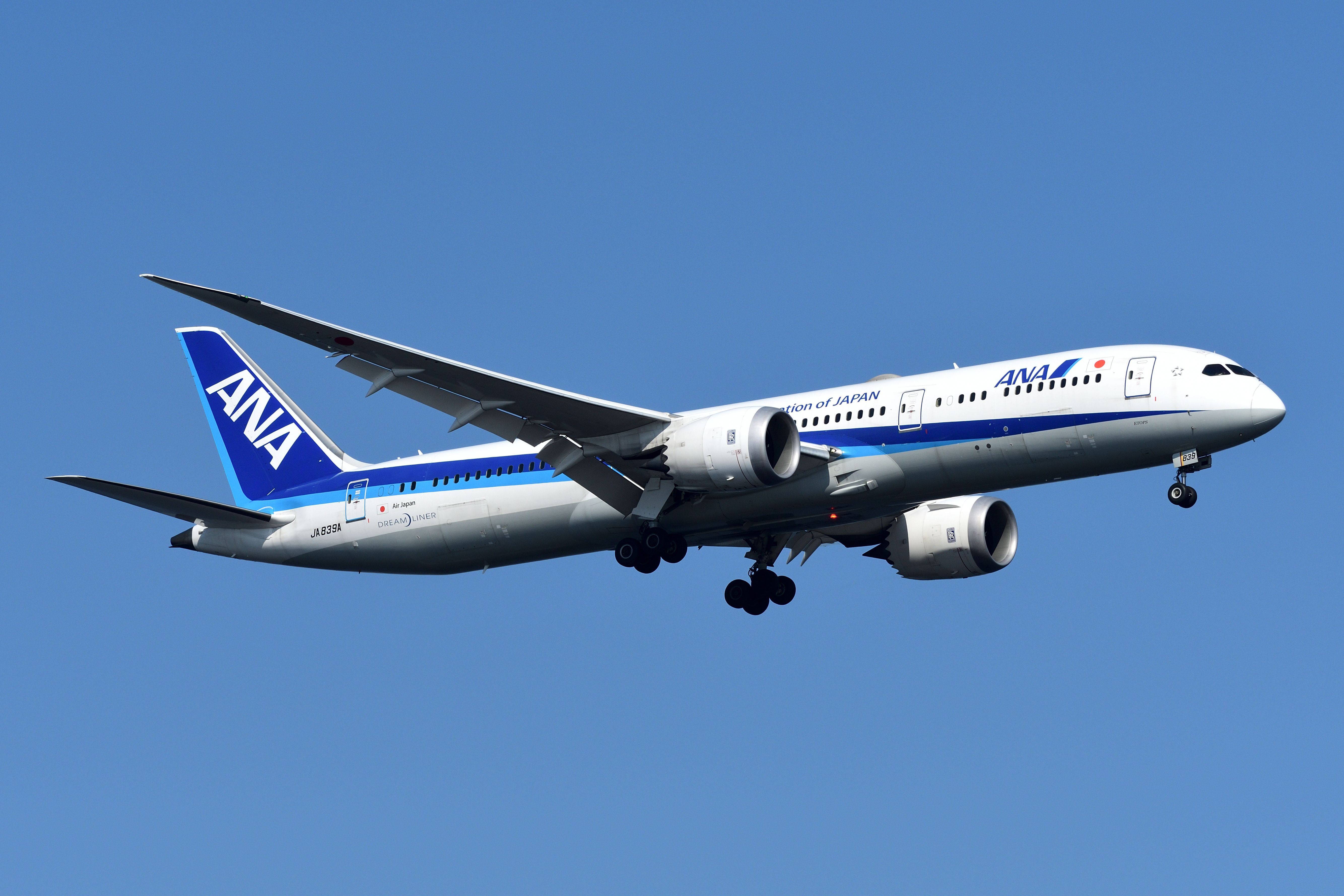 ANA・BOEING-787 Boeing 787 To Feature Supersized Seats With ANA's New