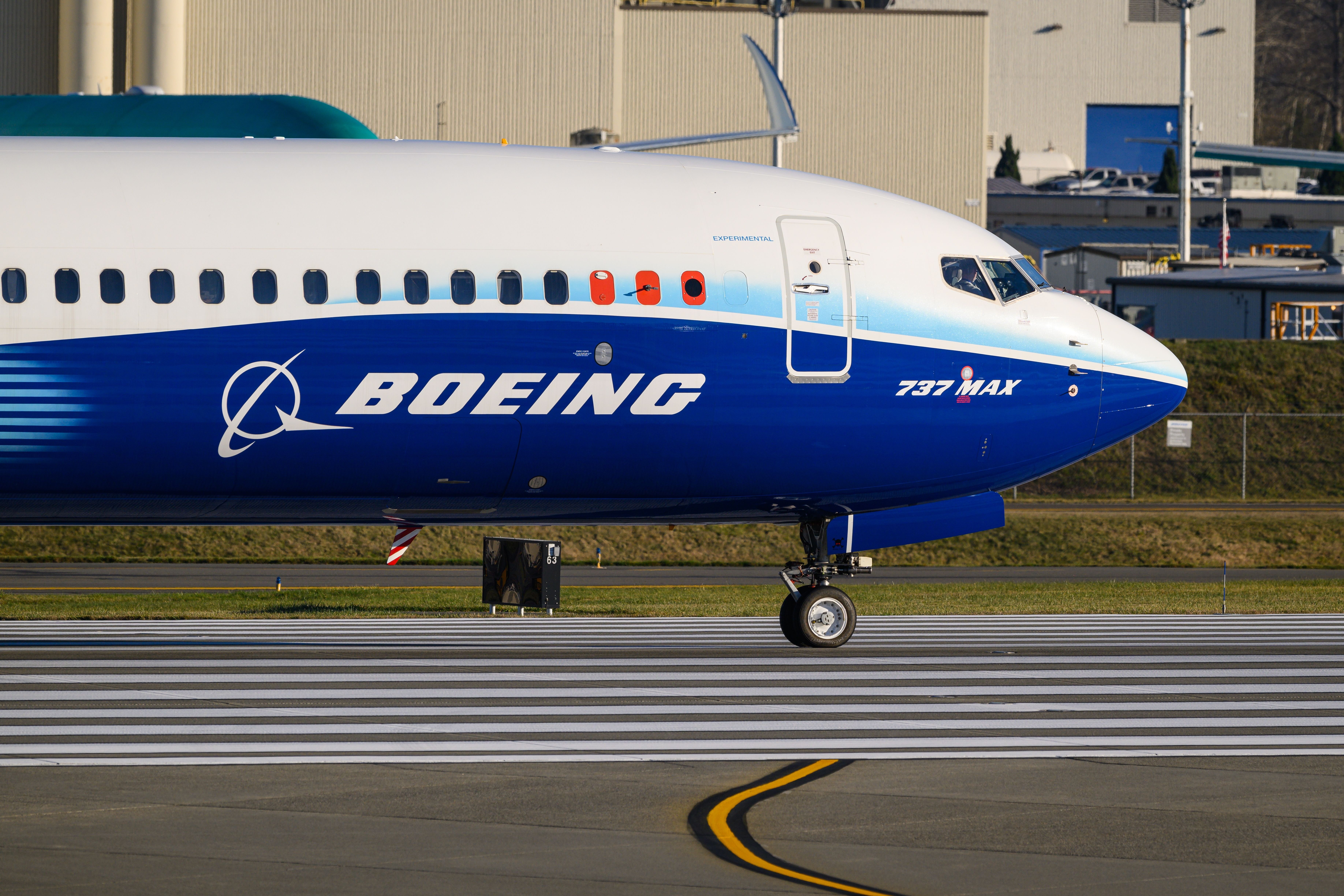A nose of the Boeing 737 MAX