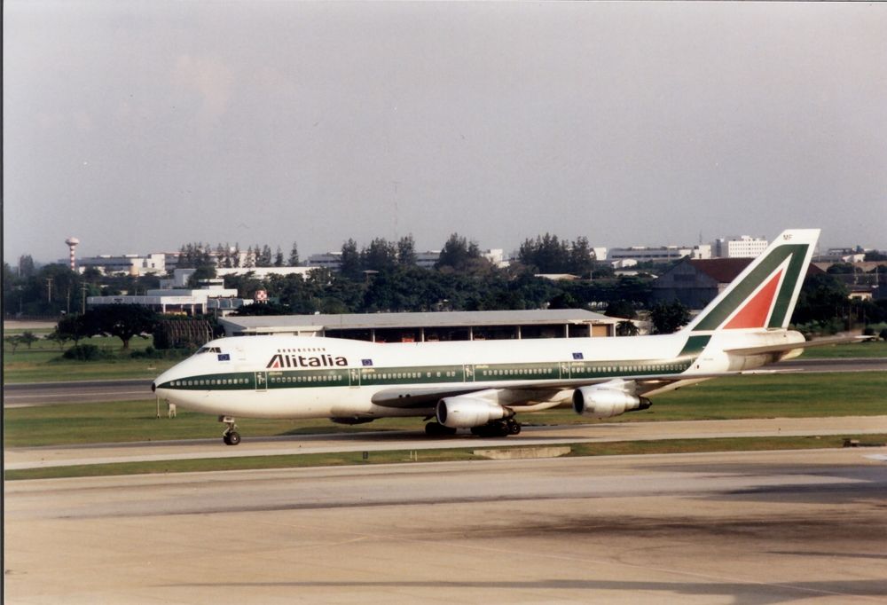 Alitalia Boeing 747-243B(M) at Dortmund Airport Germany